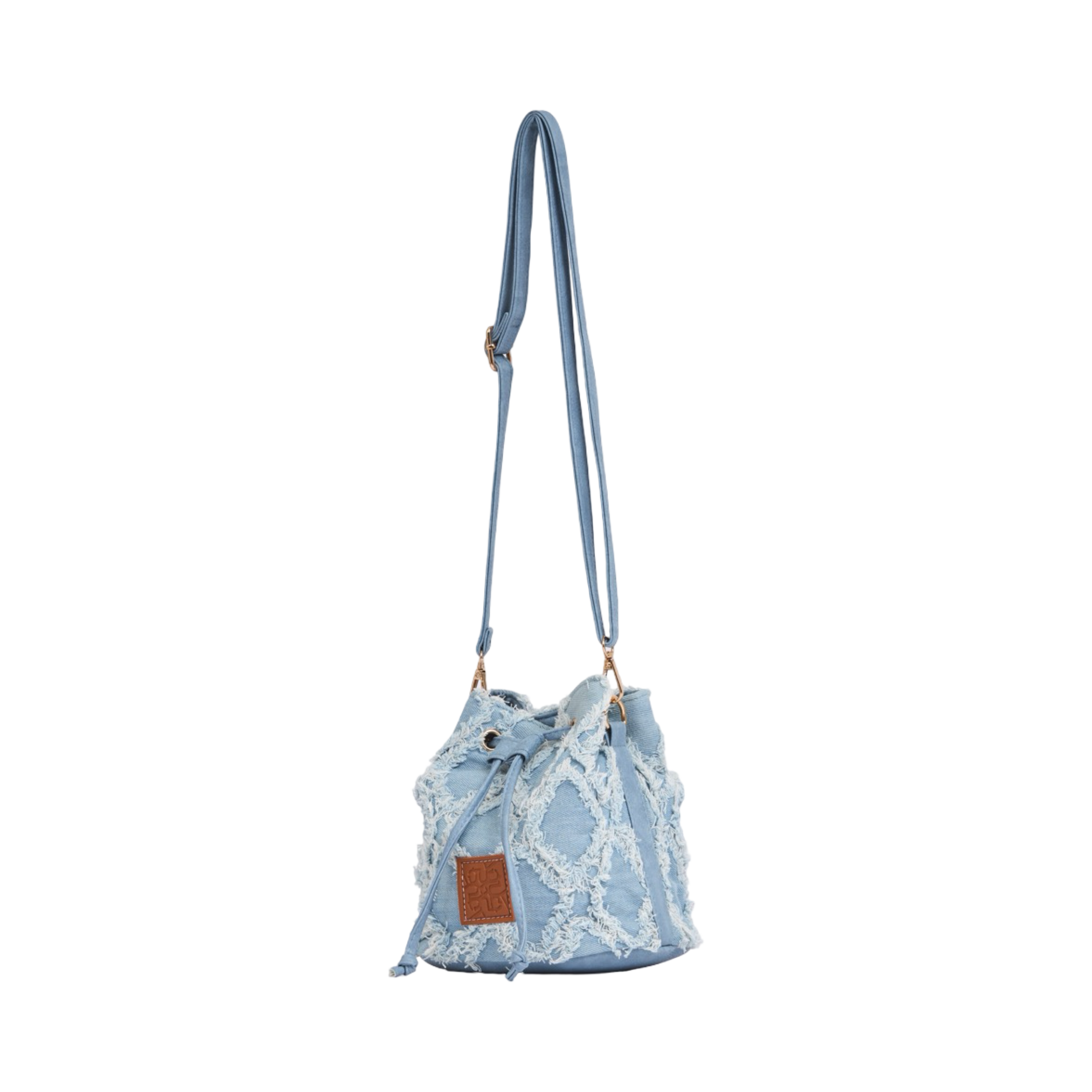 Midnight Weave – Bucket Bag – Sky Blue