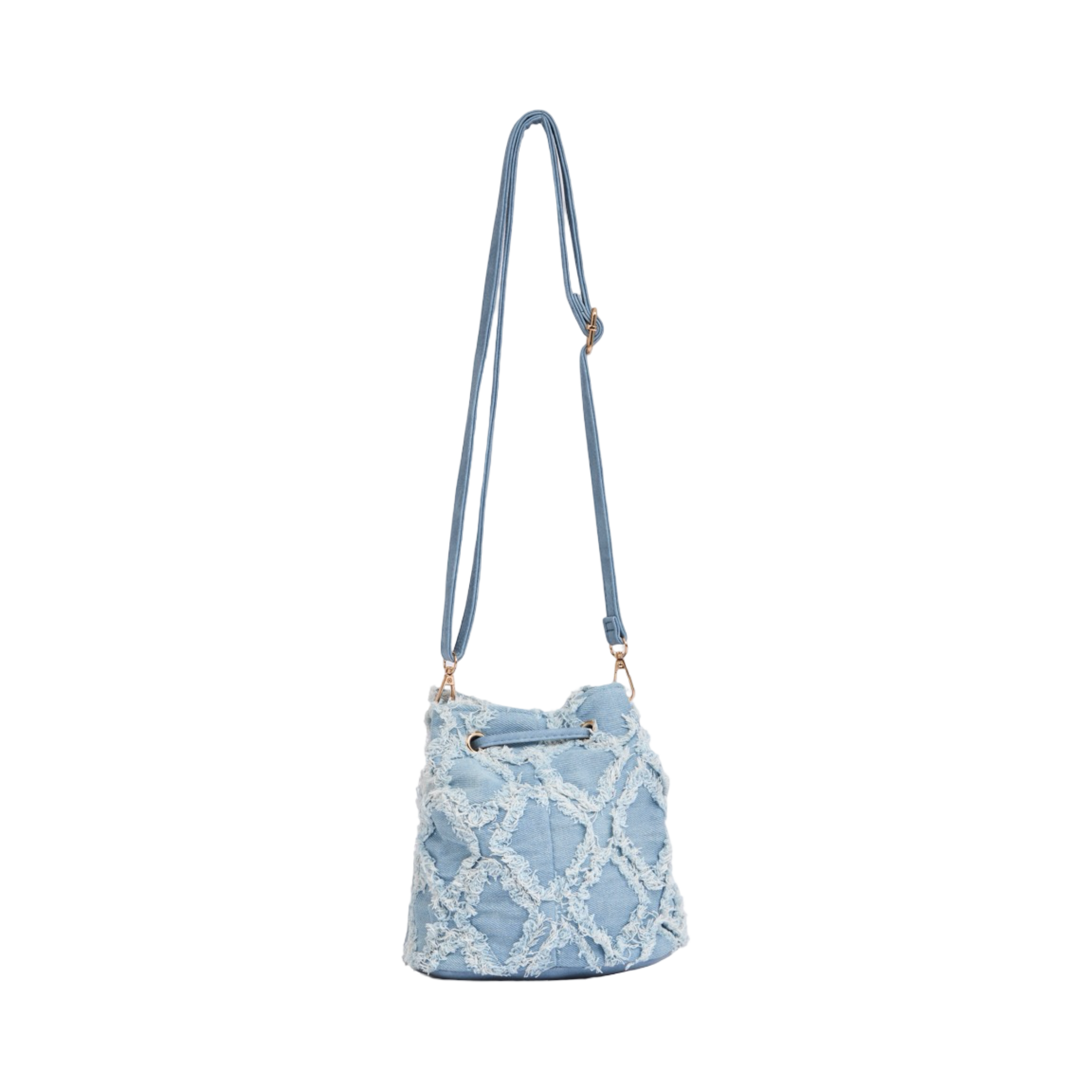 Midnight Weave – Bucket Bag – Sky Blue
