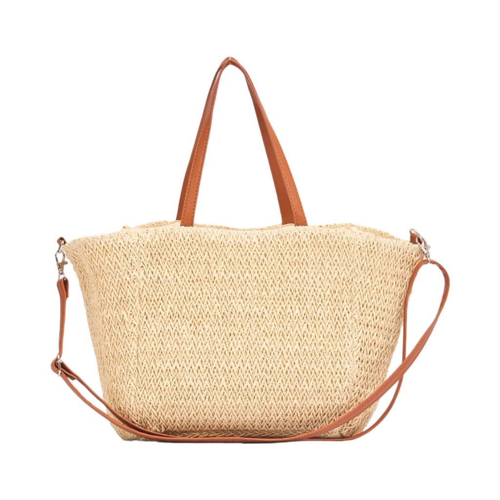 Everyday Earth – Straw Shoulder Bag – Beige