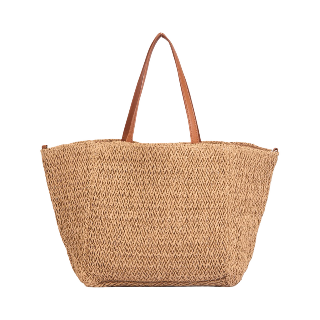 Everyday Earth – Straw Shoulder Bag – Brown