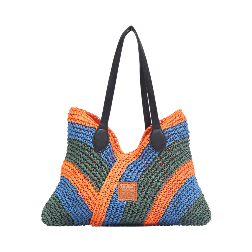 Everyday Earth – Tri-tone Straw Tote Bag
