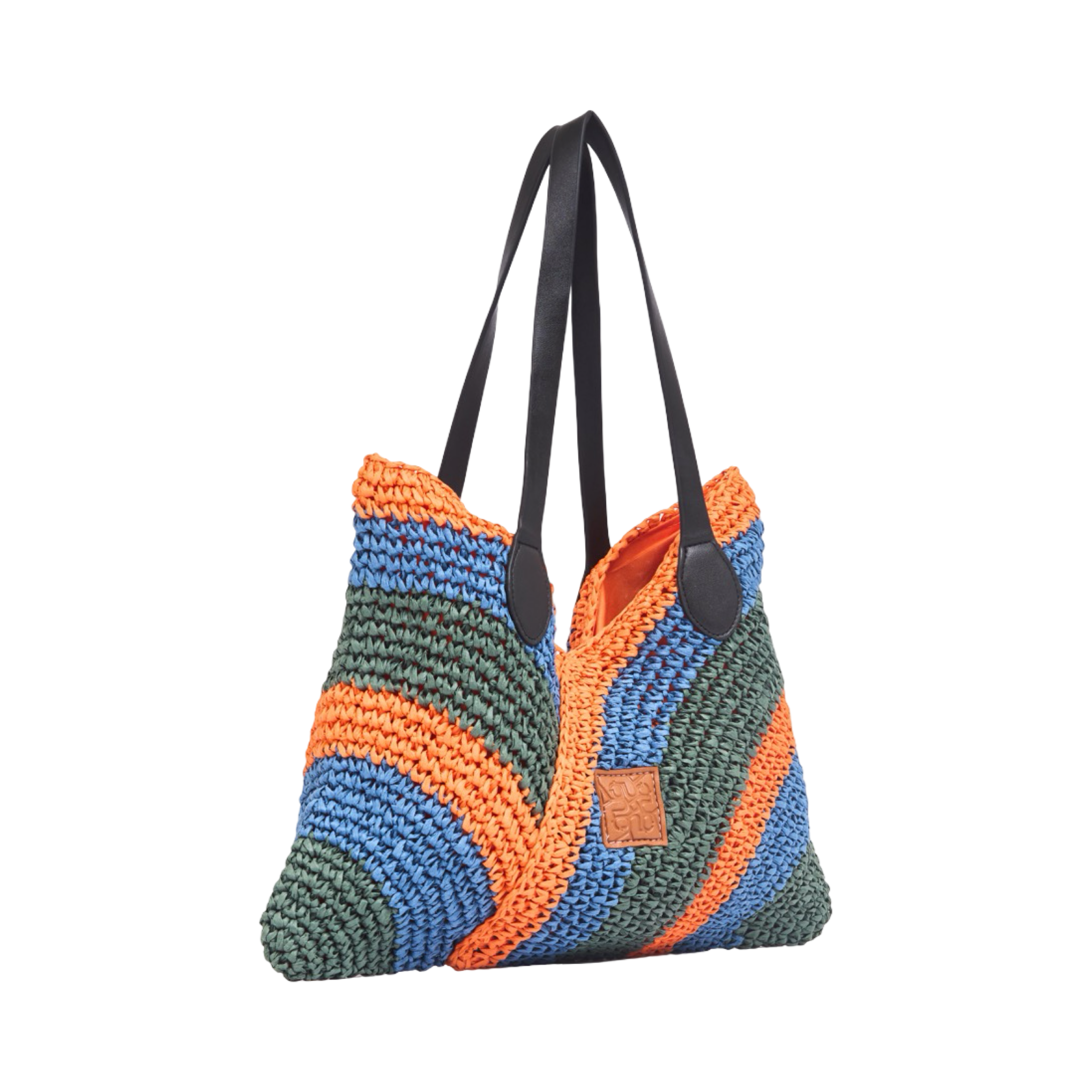 Everyday Earth – Tri-tone Straw Tote Bag