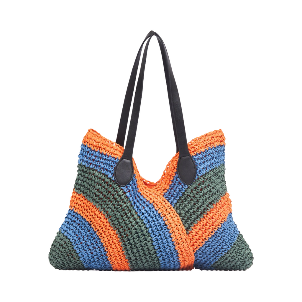 Everyday Earth – Tri-tone Straw Tote Bag