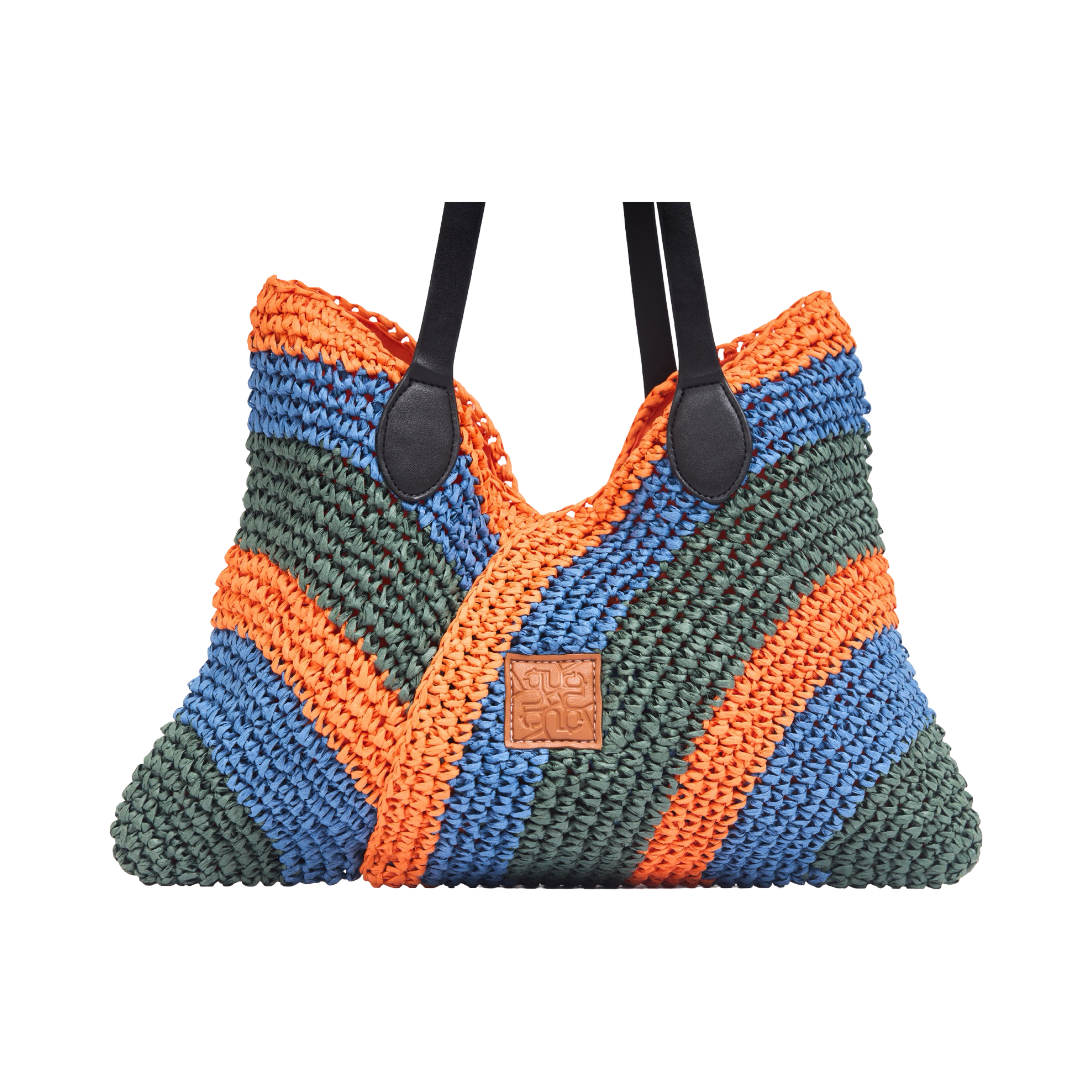 Everyday Earth – Tri-tone Straw Tote Bag