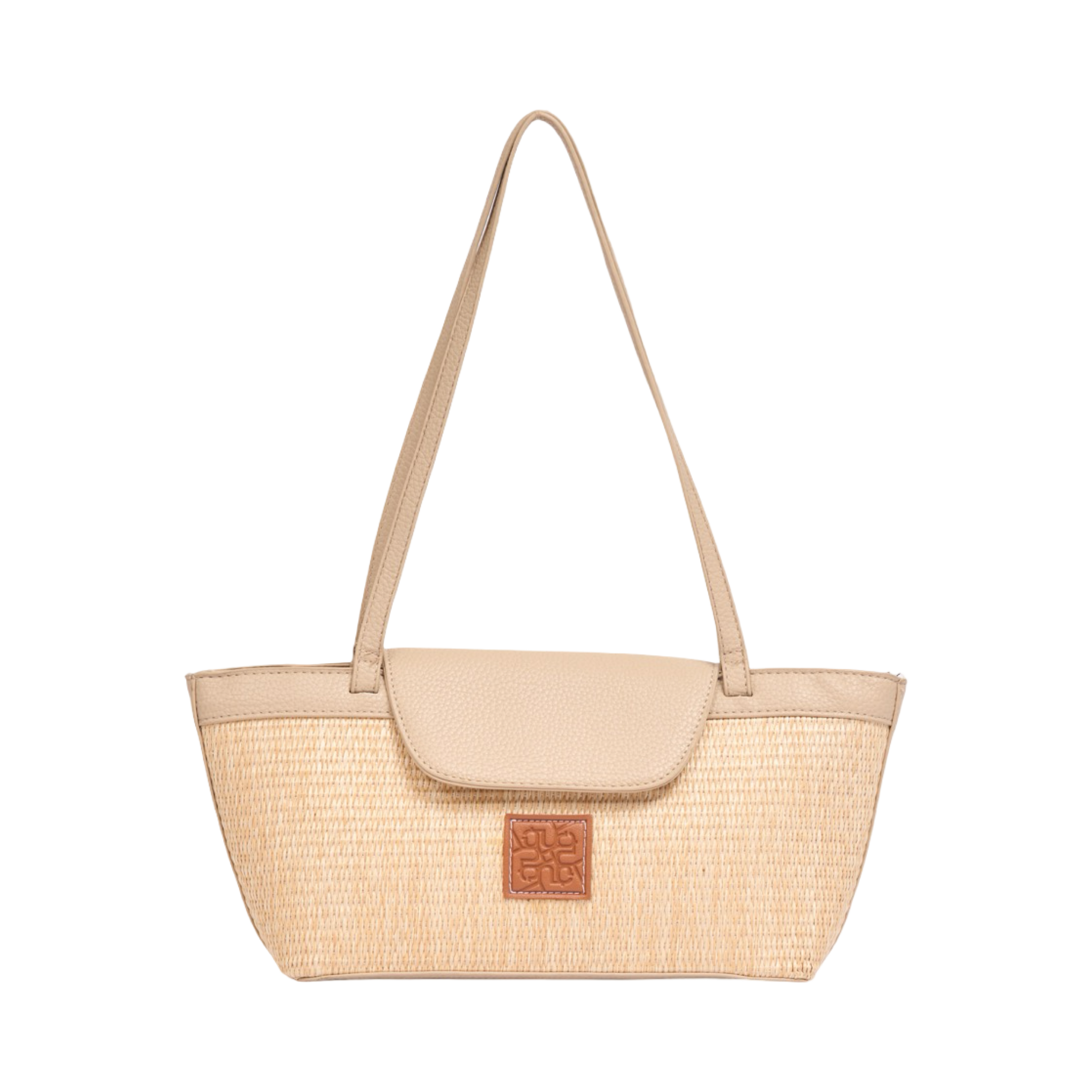 Everyday Earth – Straw Shoulder Bag – Beige