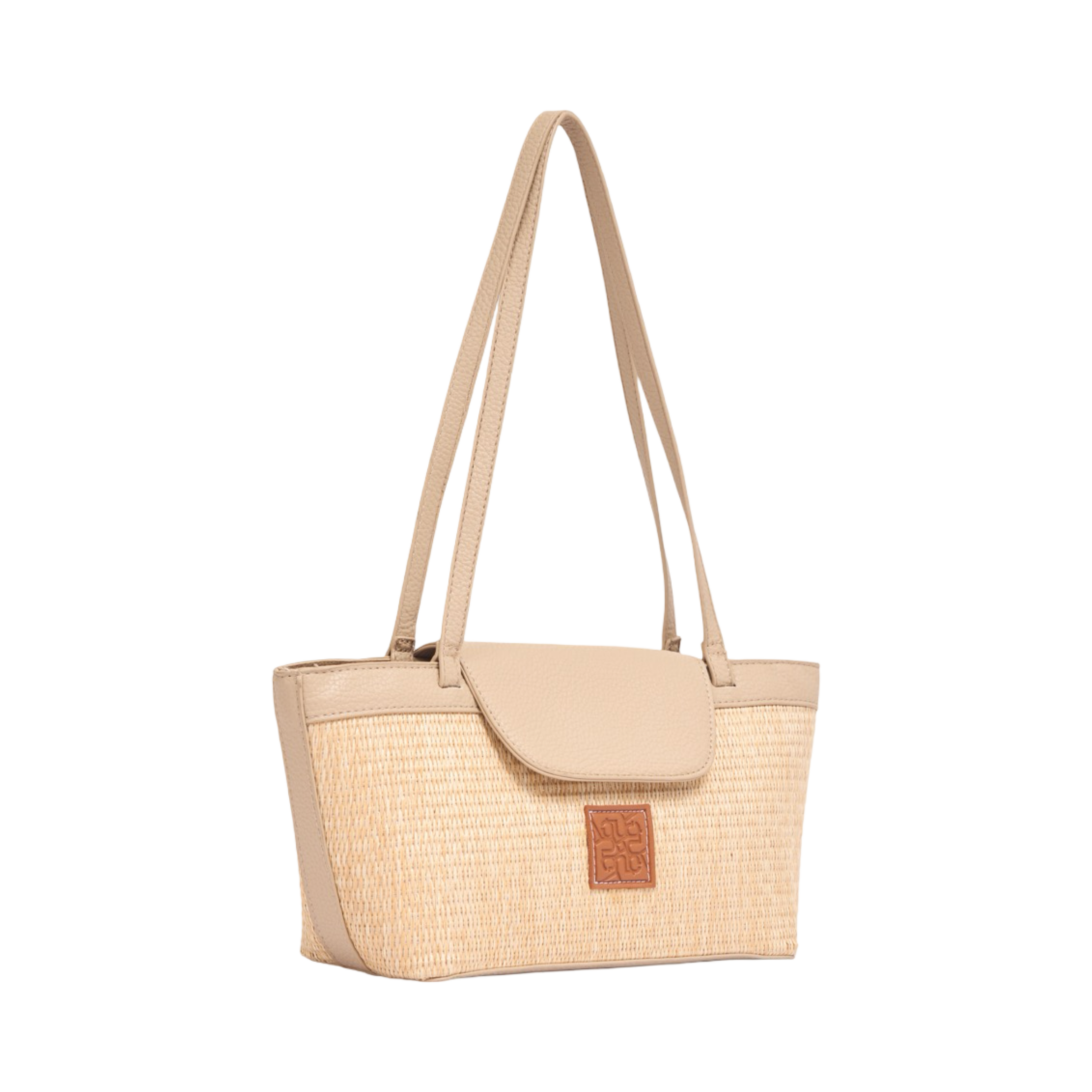 Everyday Earth – Straw Shoulder Bag – Beige