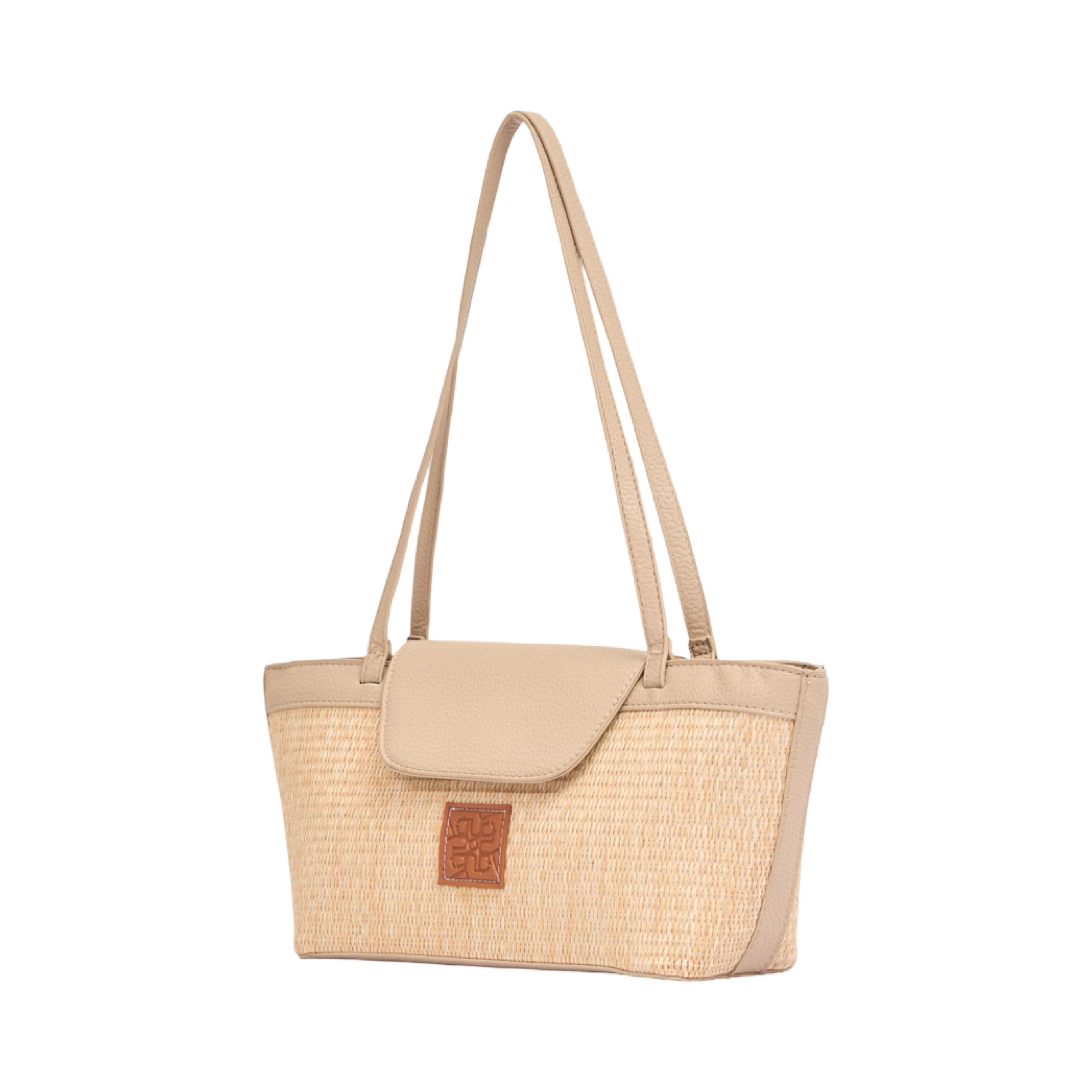 Everyday Earth – Straw Shoulder Bag – Beige