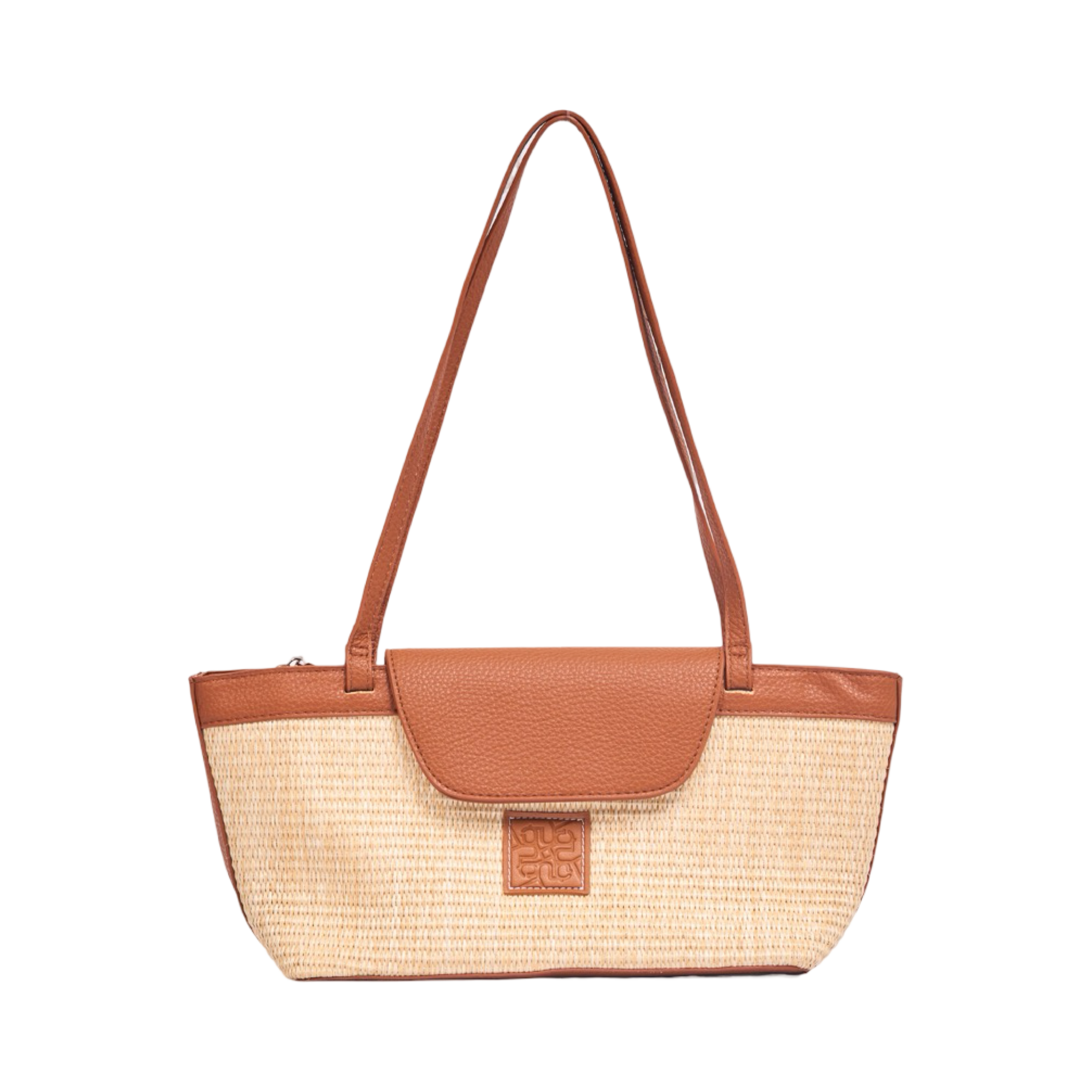 Everyday Earth – Straw Shoulder Bag – Brown