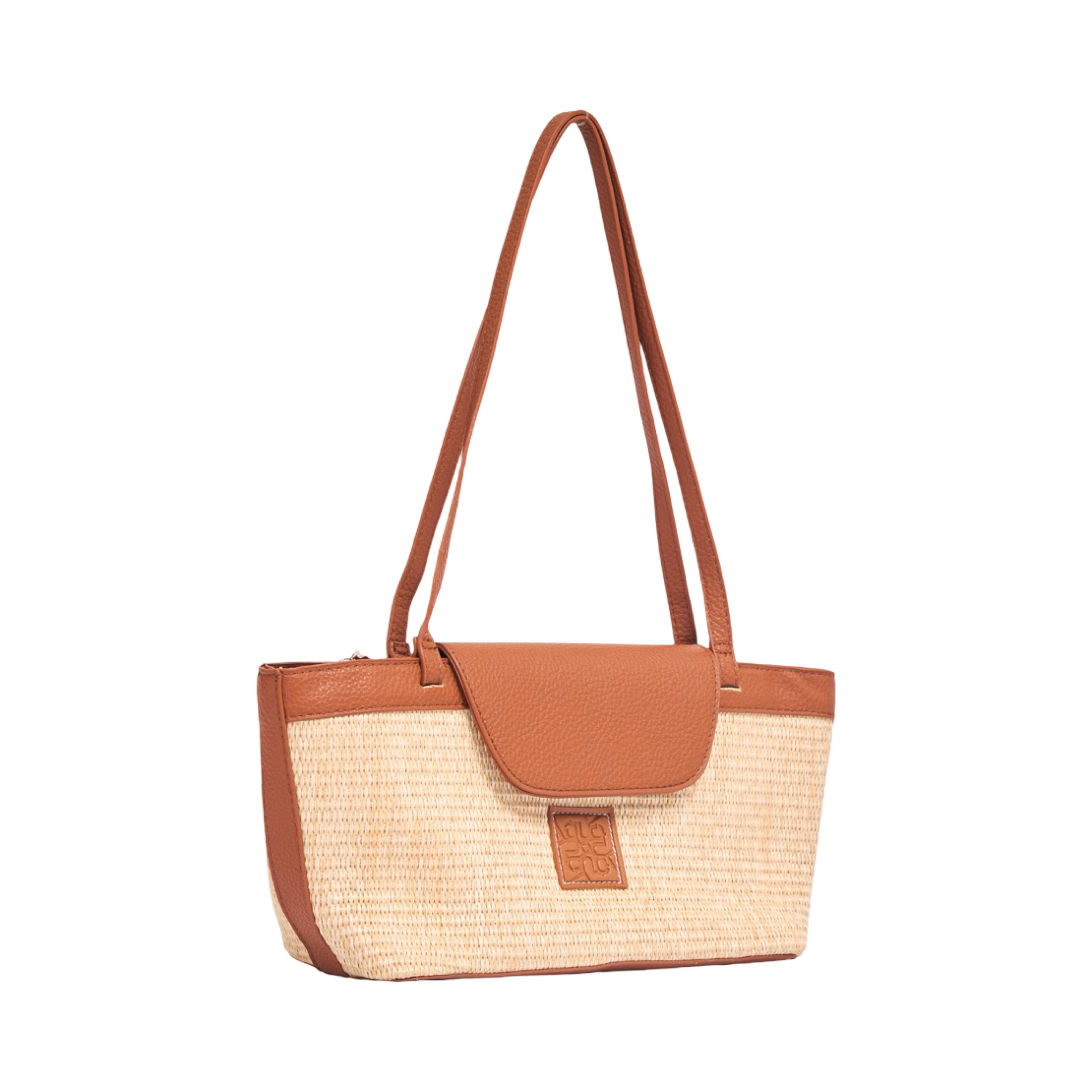 Everyday Earth – Straw Shoulder Bag – Brown