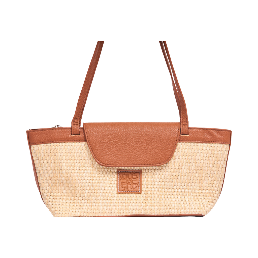 Everyday Earth – Straw Shoulder Bag – Brown