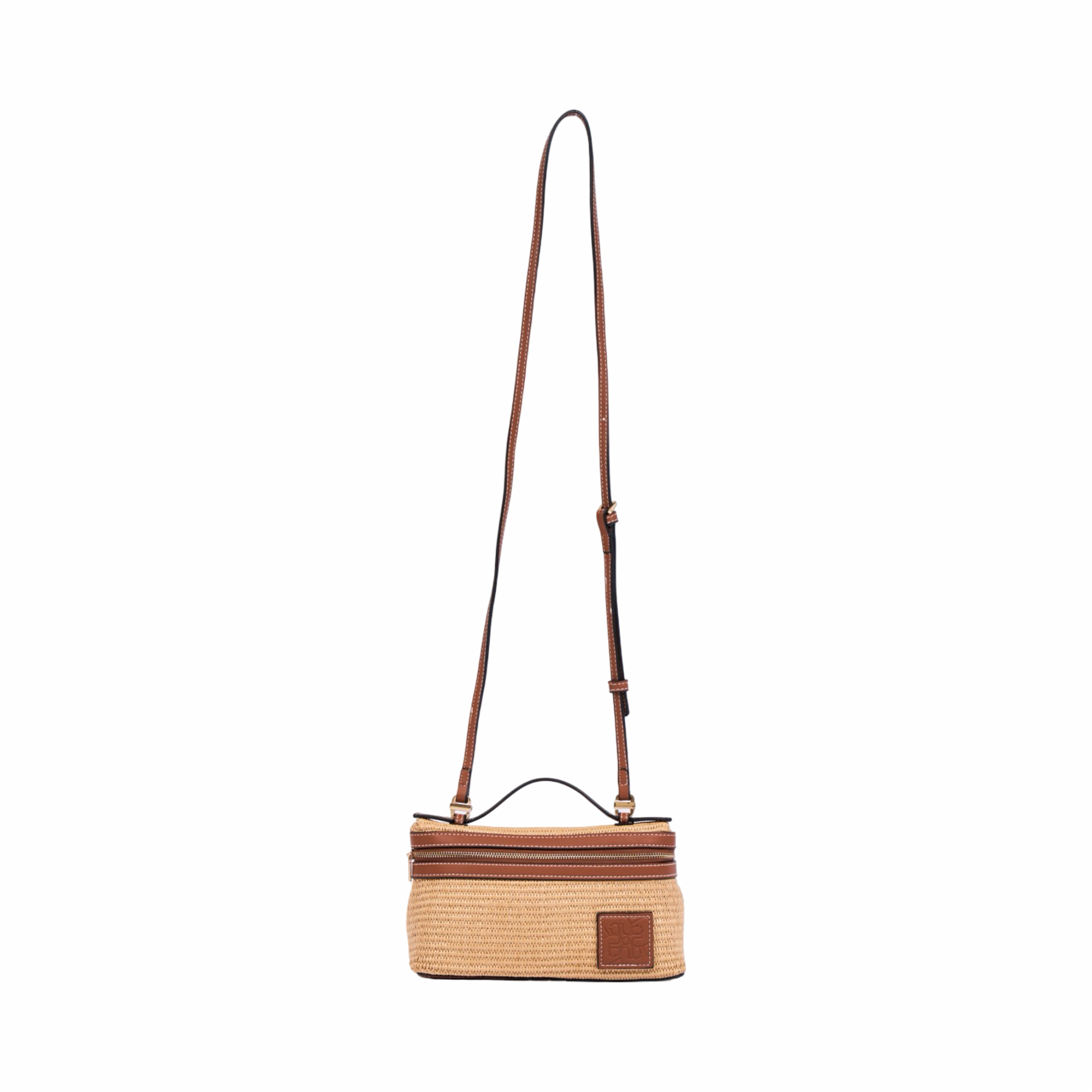 Artisan Vovage – Vanity Straw Crossbody – Brown