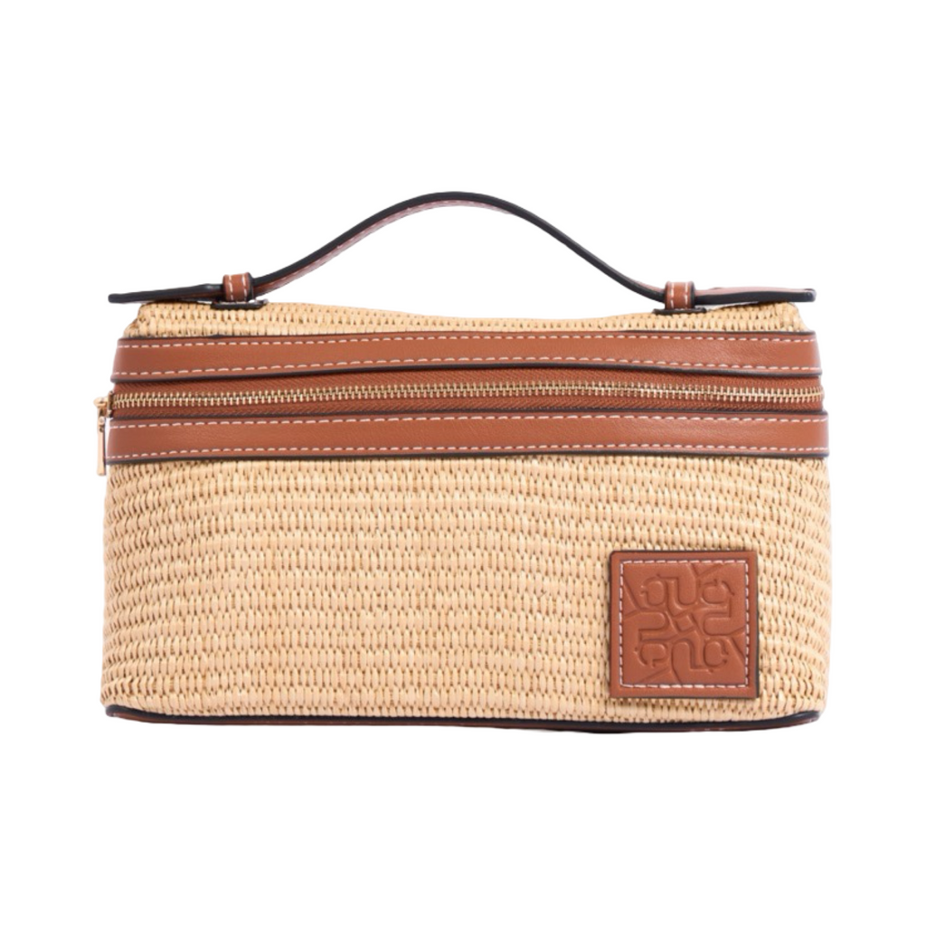 Artisan Vovage – Vanity Straw Crossbody – Brown