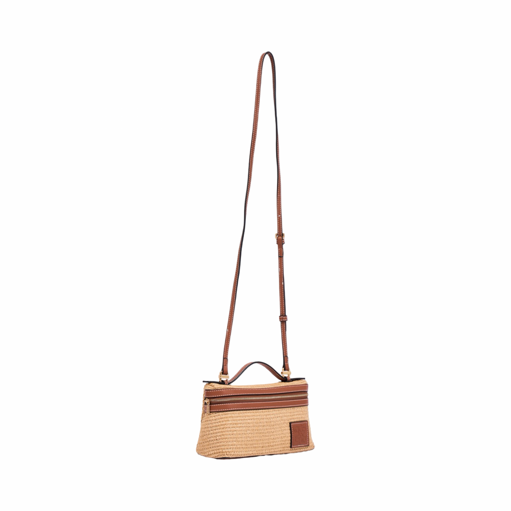 Artisan Vovage – Vanity Straw Crossbody – Brown