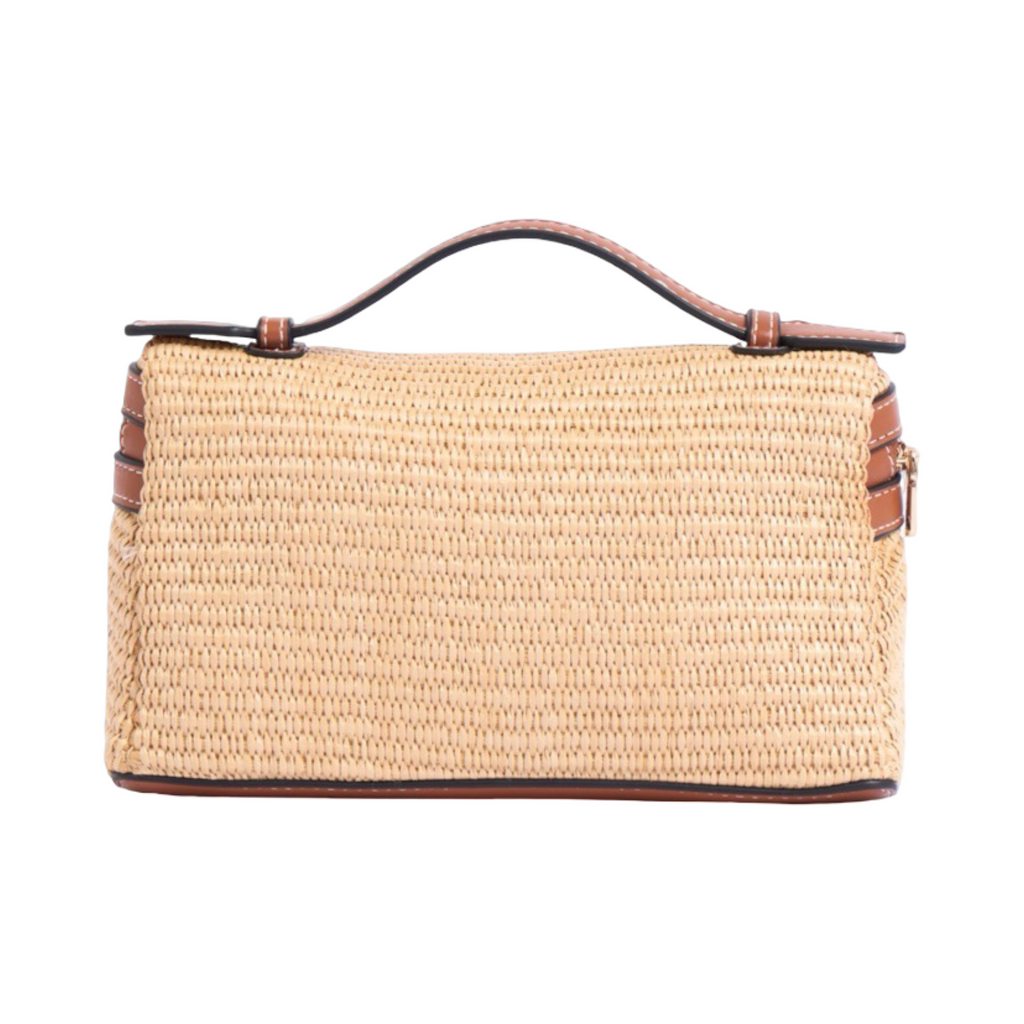 Artisan Vovage – Vanity Straw Crossbody – Brown