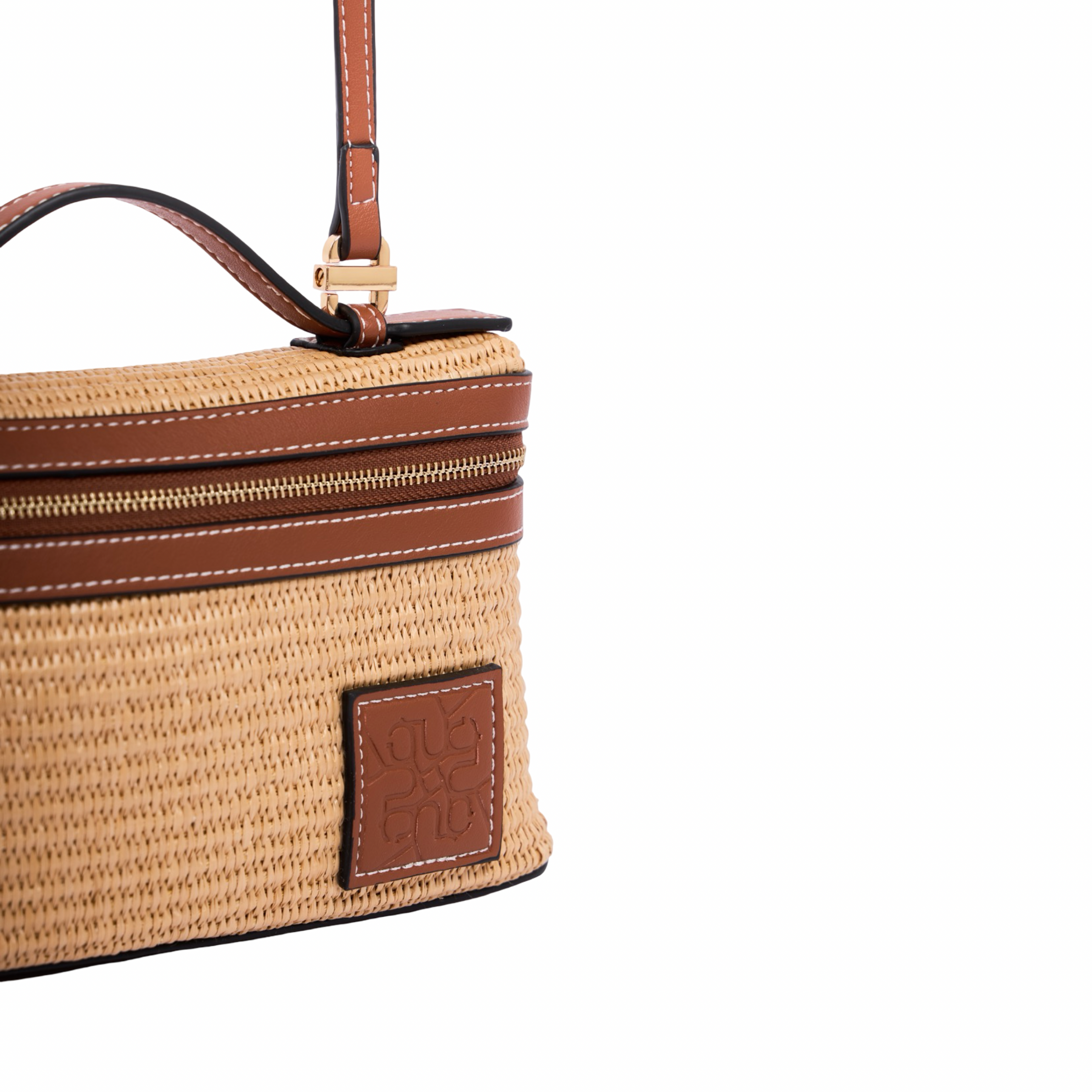 Artisan Vovage – Vanity Straw Crossbody – Brown