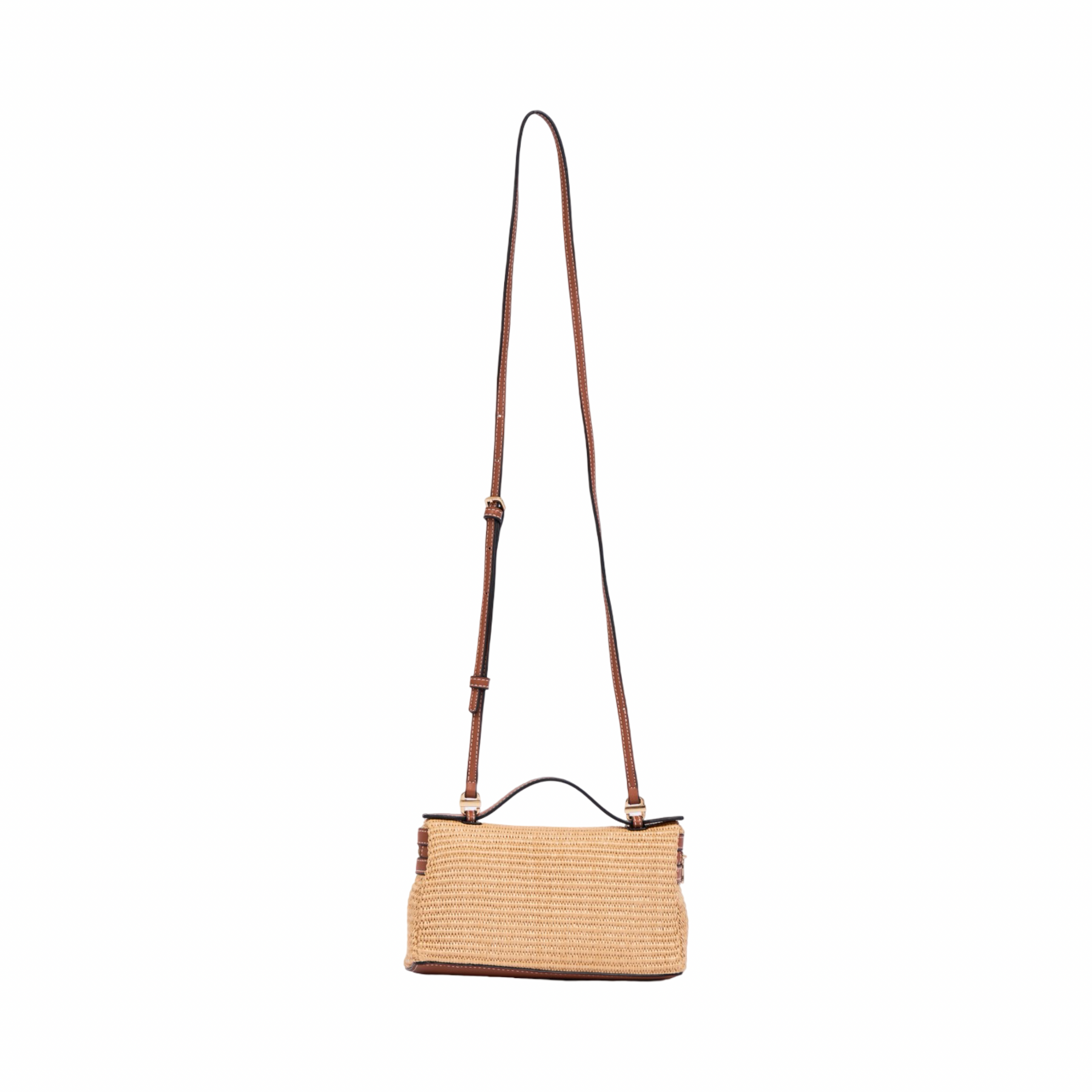 Artisan Vovage – Vanity Straw Crossbody – Brown