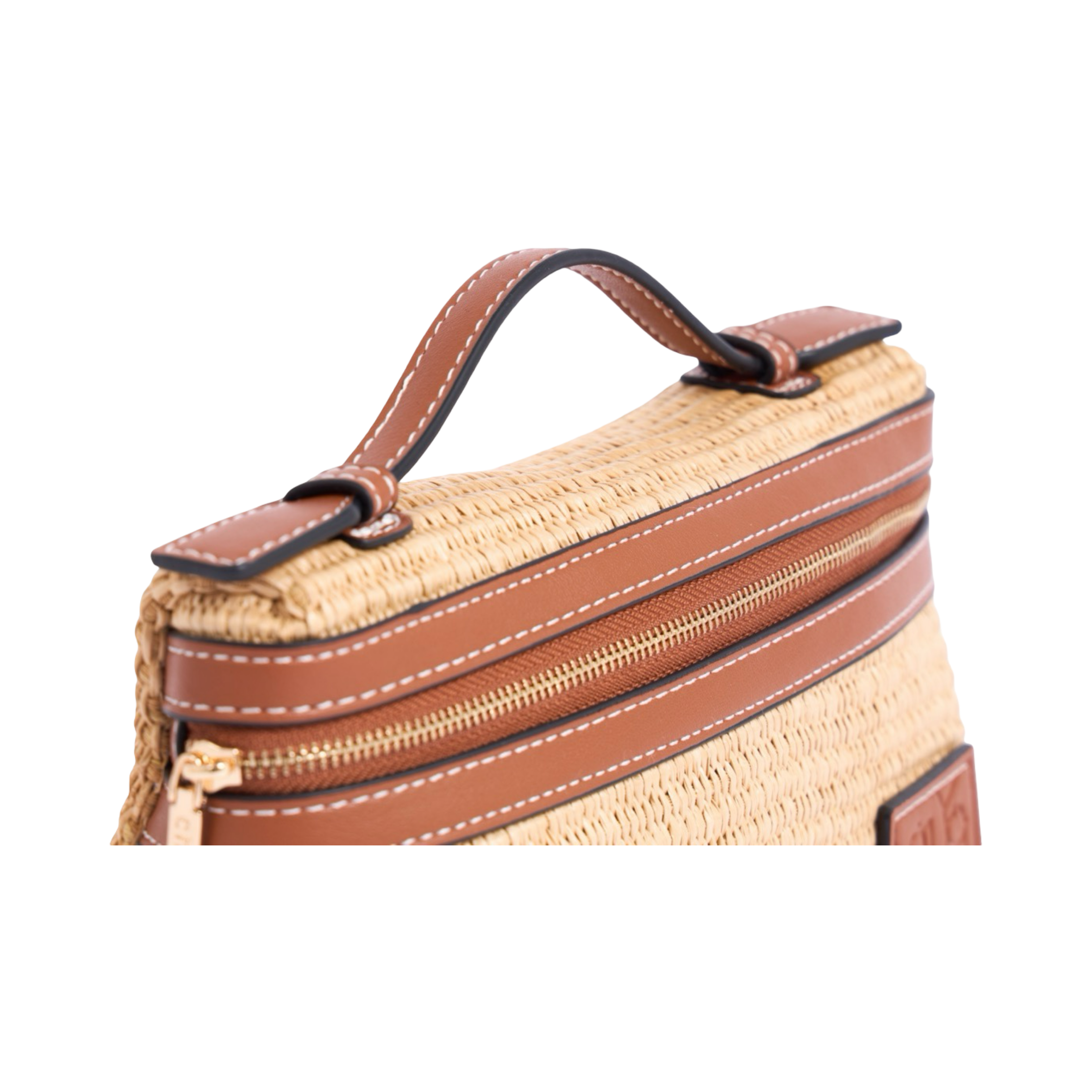 Artisan Vovage – Vanity Straw Crossbody – Brown