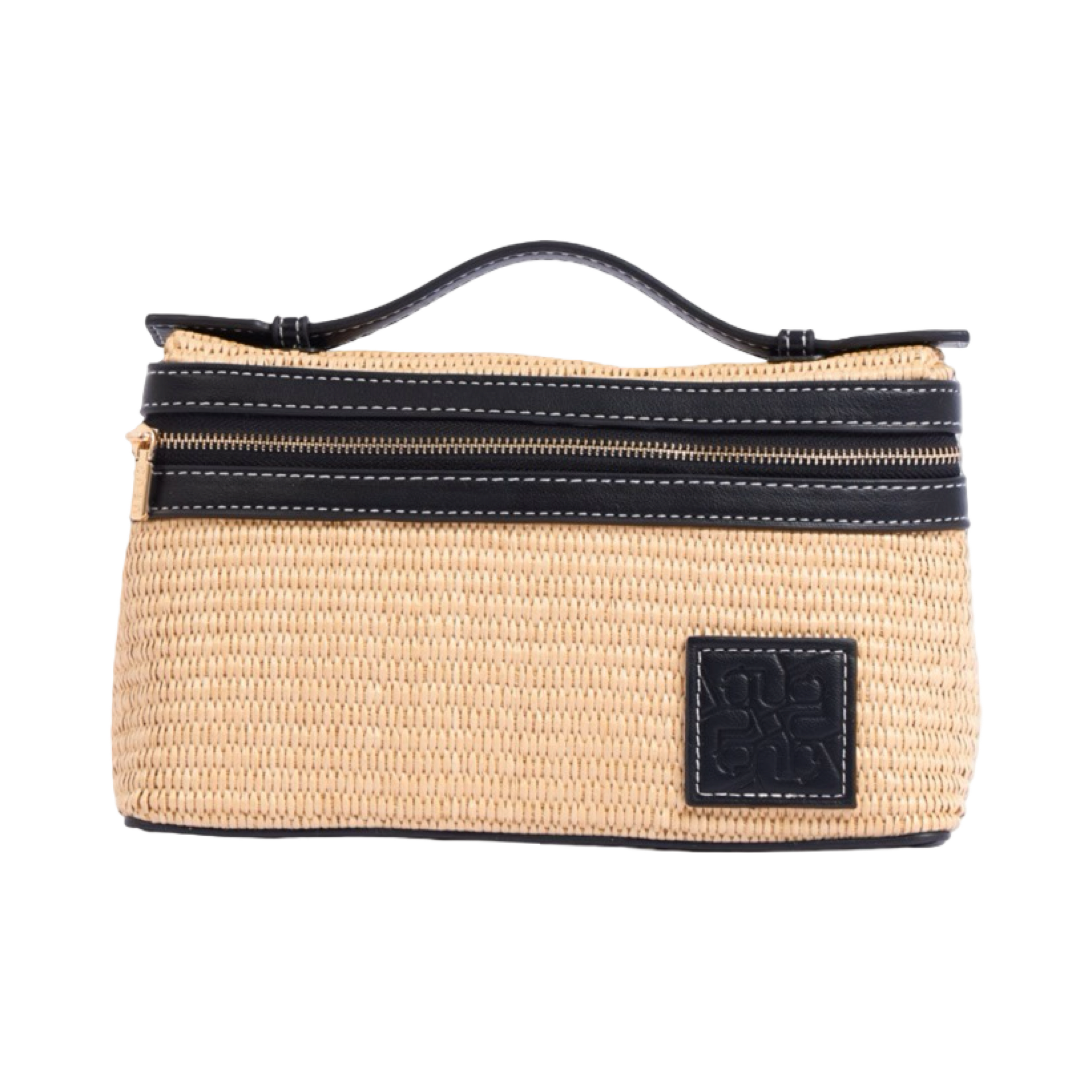 Artisan Vovage – Vanity Straw Crossbody – Black