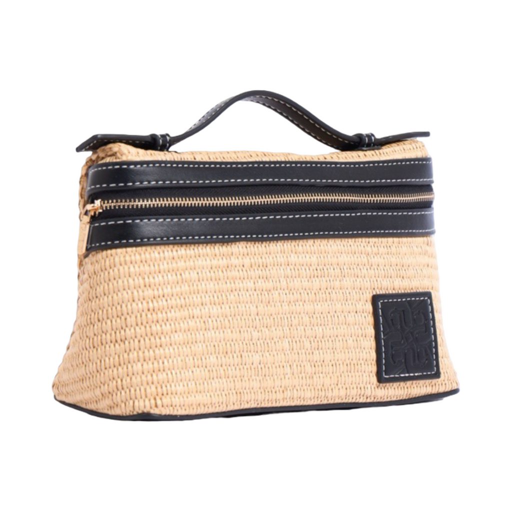 Artisan Vovage – Vanity Straw Crossbody – Black
