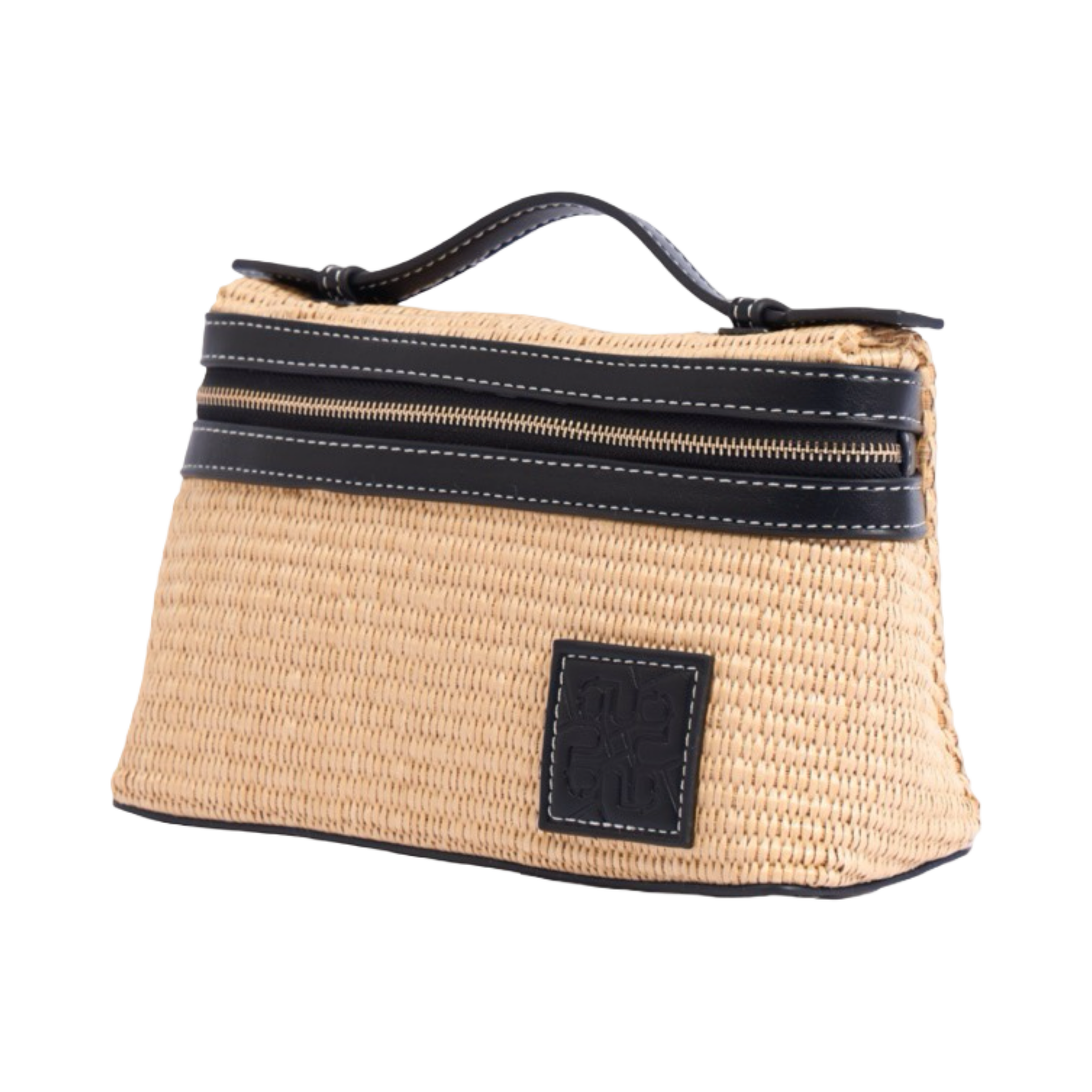 Artisan Vovage – Vanity Straw Crossbody – Black