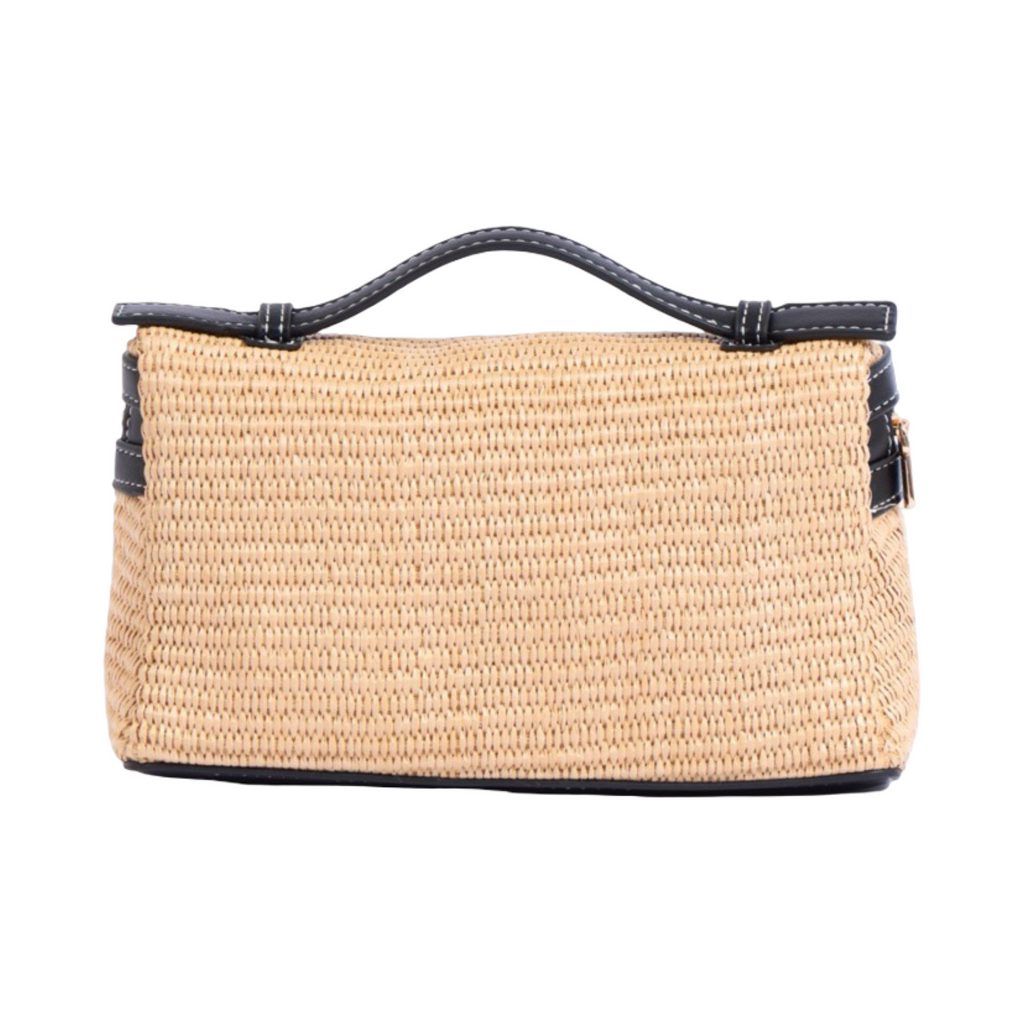 Artisan Vovage – Vanity Straw Crossbody – Black