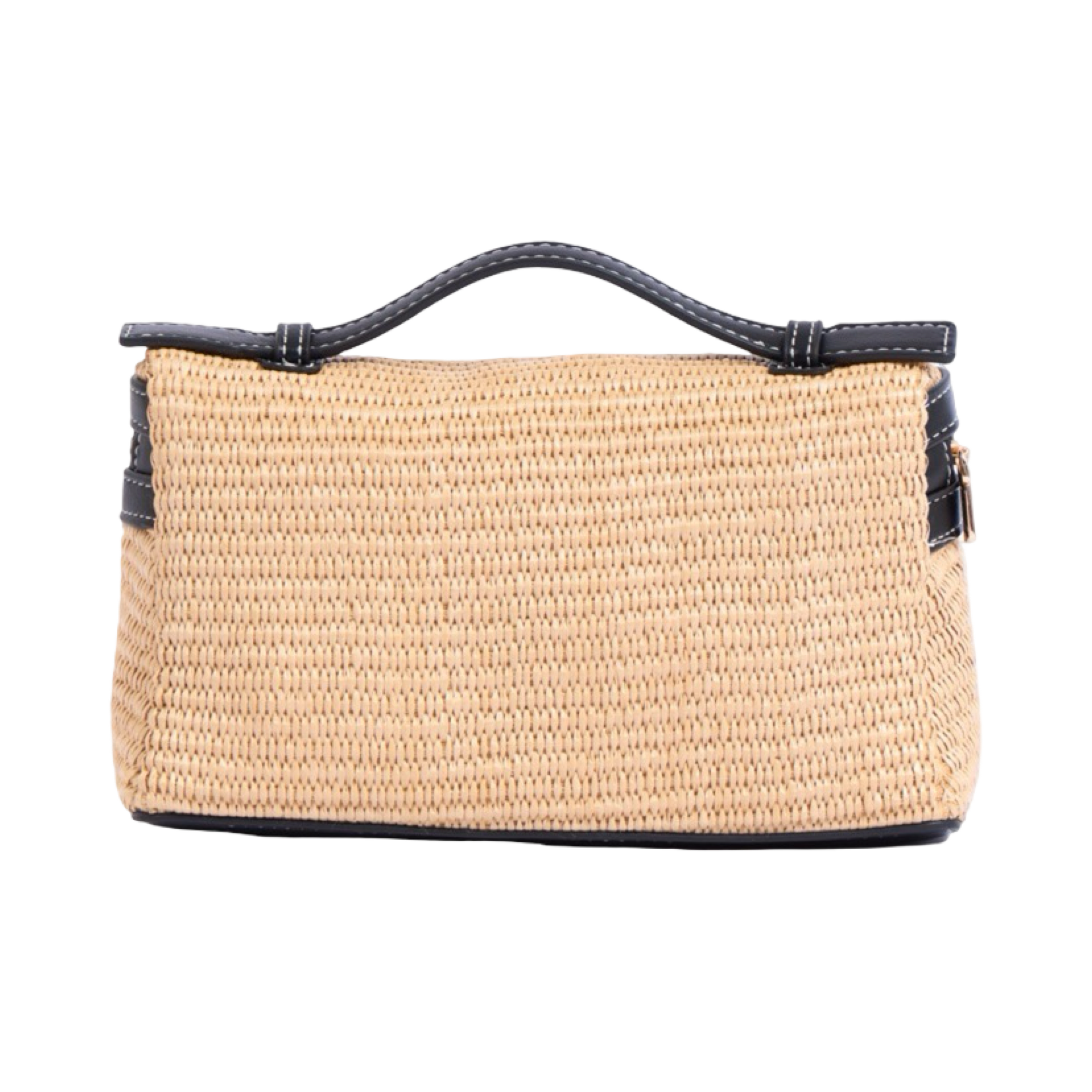 Artisan Vovage – Vanity Straw Crossbody – Black