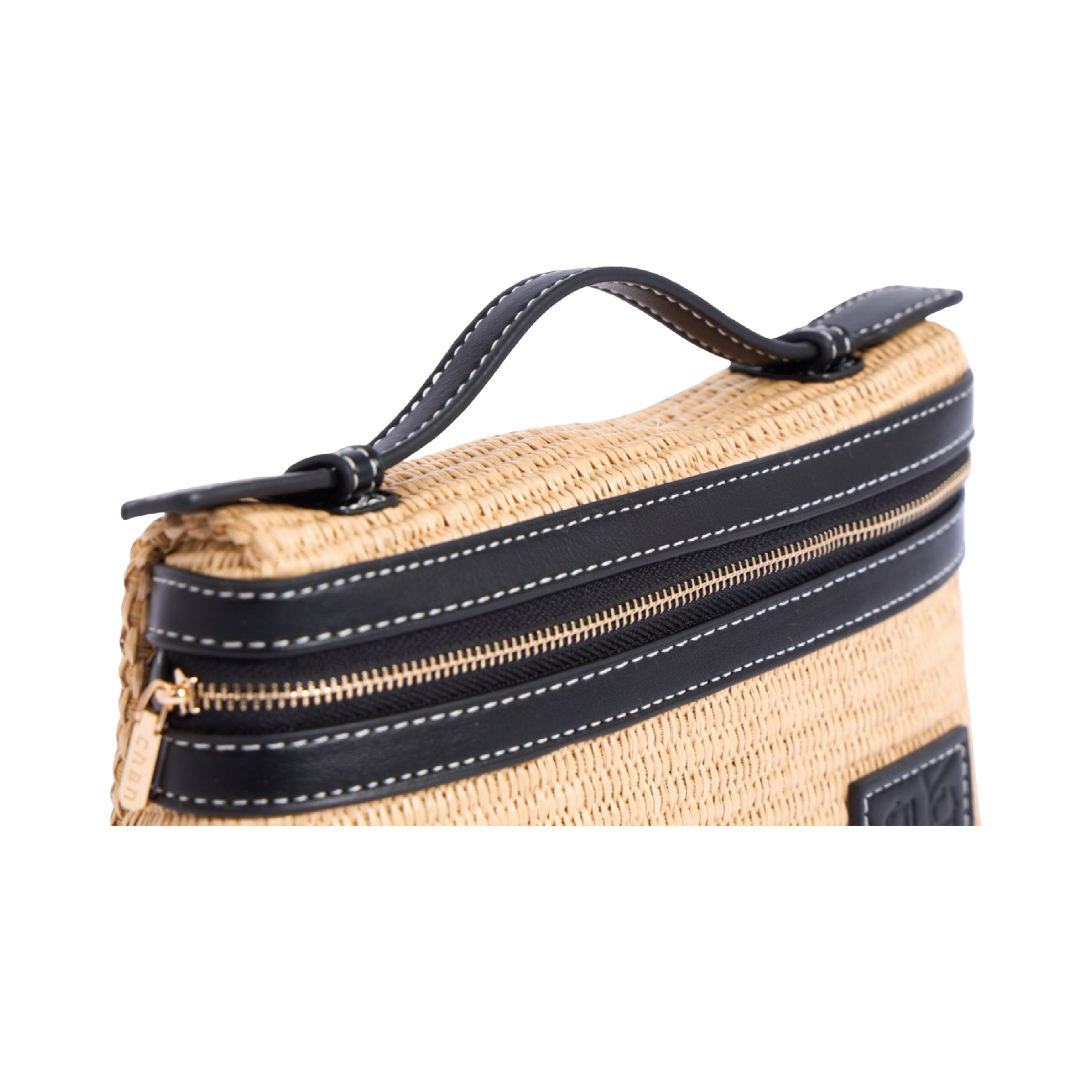 Artisan Vovage – Vanity Straw Crossbody – Black