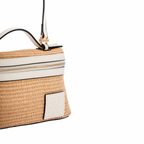 Artisan Vovage – Vanity Straw Crossbody – Ivory