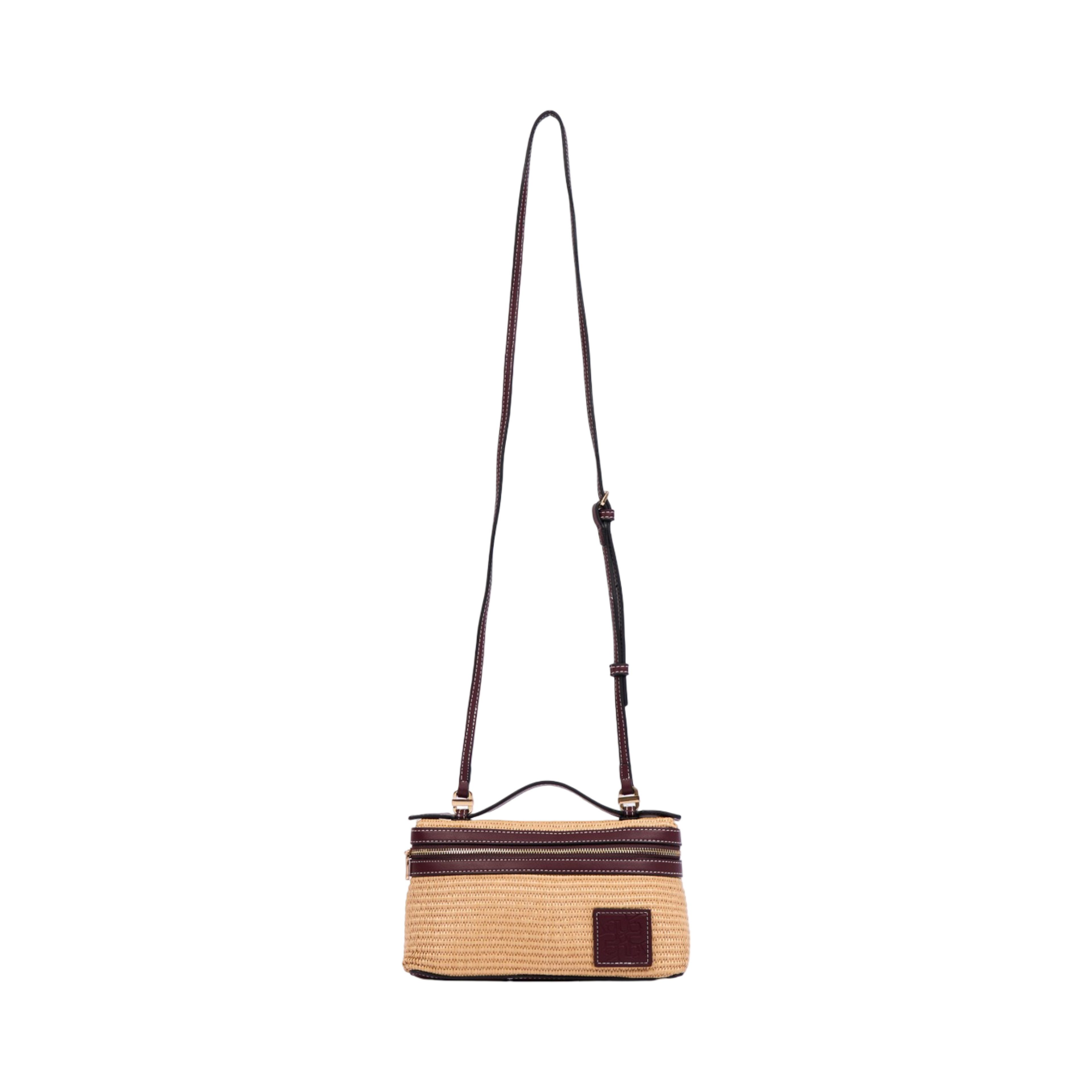 Artisan Vovage – Vanity Straw Crossbody – Red Wine
