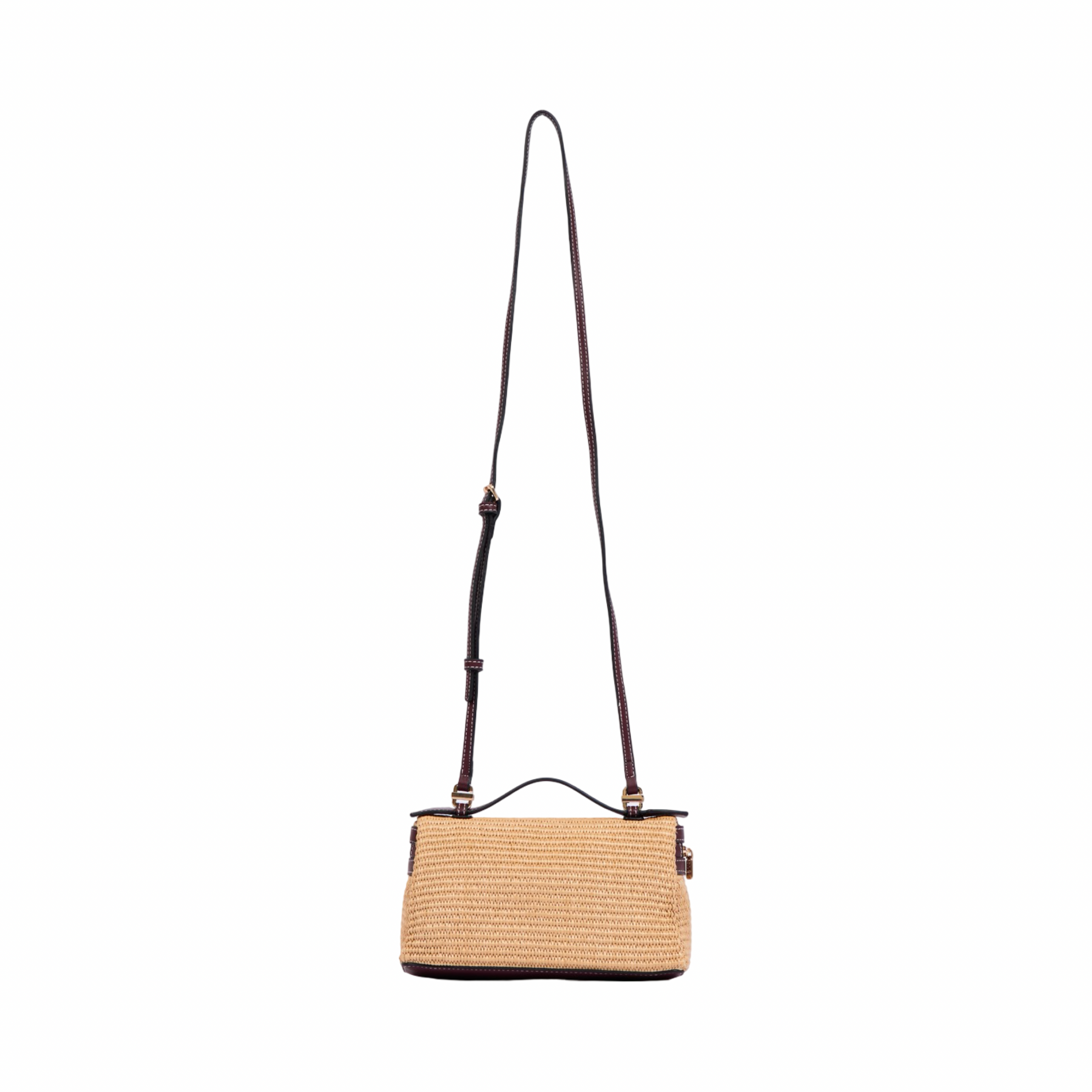 Artisan Vovage – Vanity Straw Crossbody – Red Wine