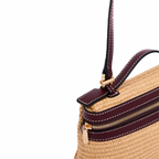 Artisan Vovage – Vanity Straw Crossbody – Red Wine