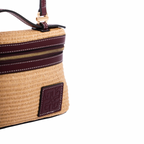 Artisan Vovage – Vanity Straw Crossbody – Red Wine