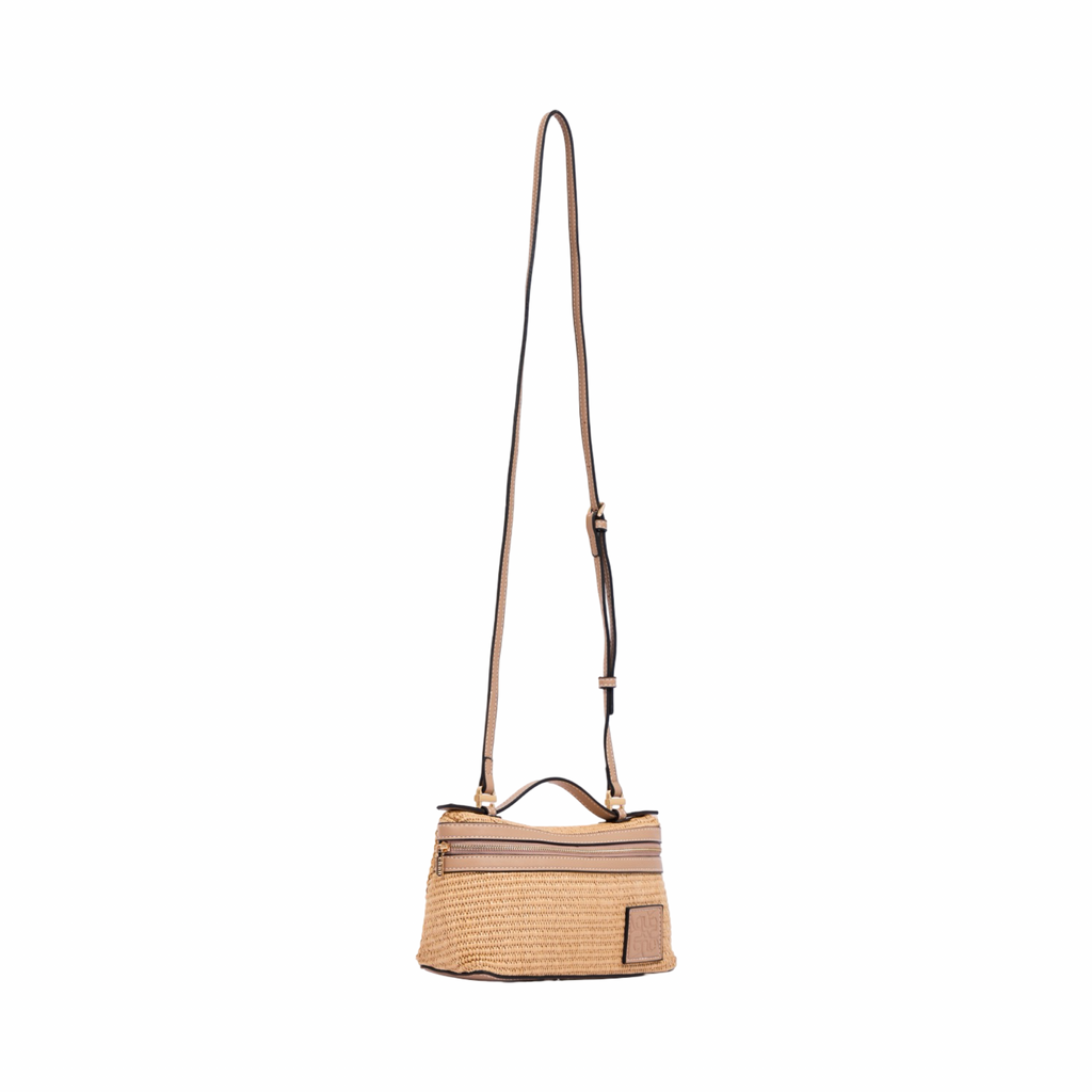 Artisan Vovage – Vanity Straw Crossbody – Mauve