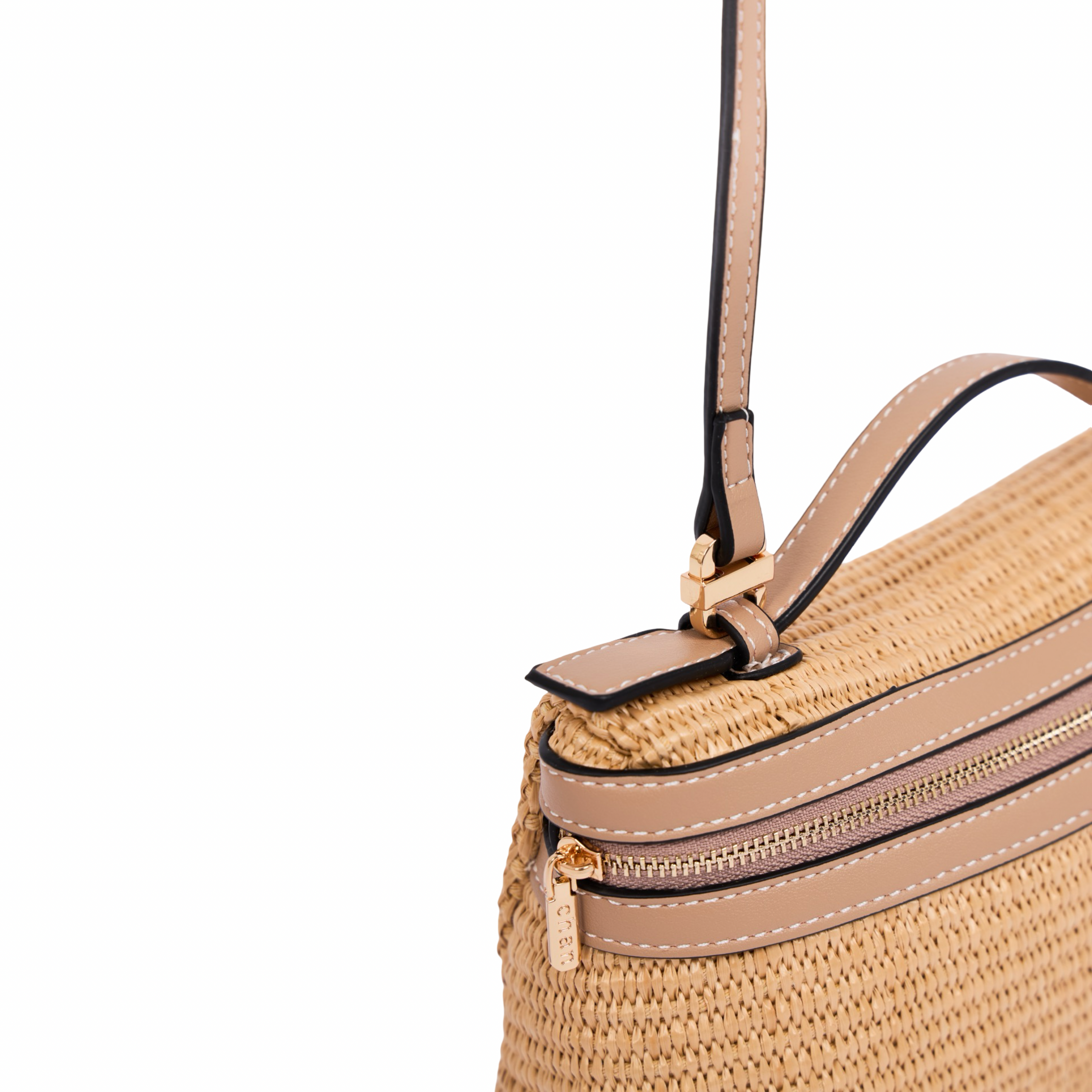 Artisan Vovage – Vanity Straw Crossbody – Mauve