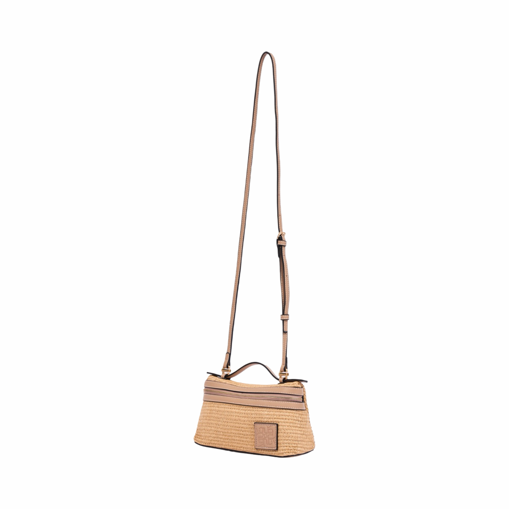 Artisan Vovage – Vanity Straw Crossbody – Mauve