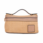 Artisan Vovage – Vanity Straw Crossbody – Mauve