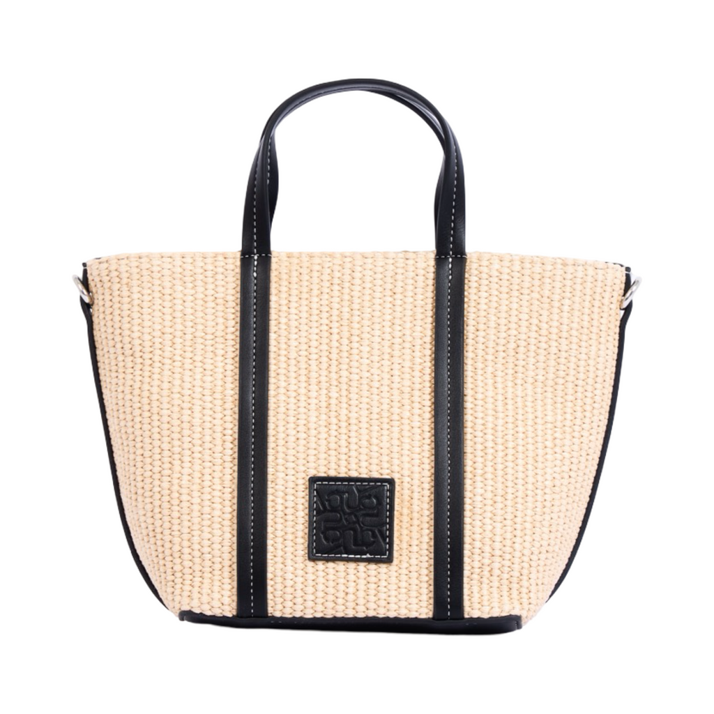 Artisan Vovage – Straw Shoulder Bag – Black