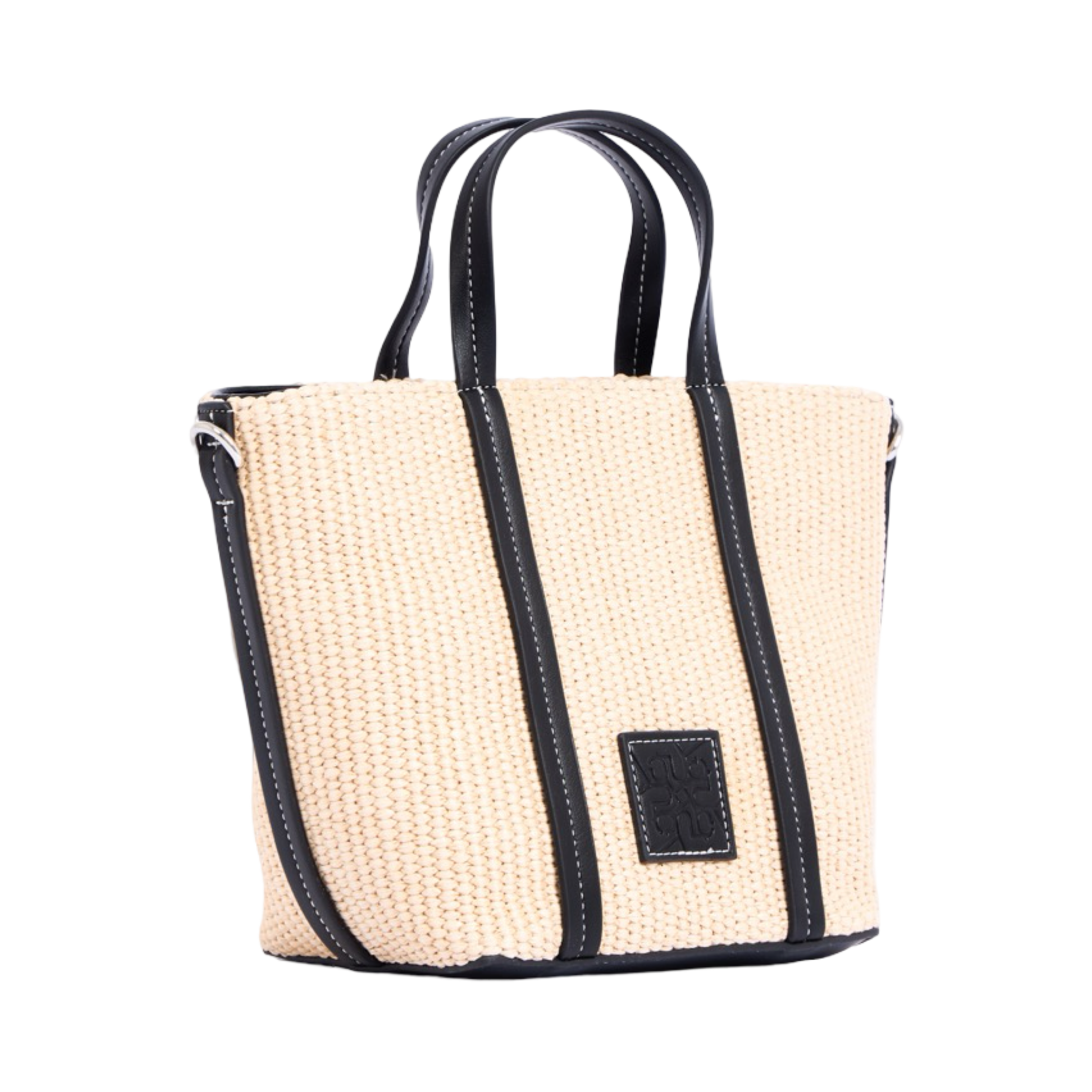 Artisan Vovage – Straw Shoulder Bag – Black