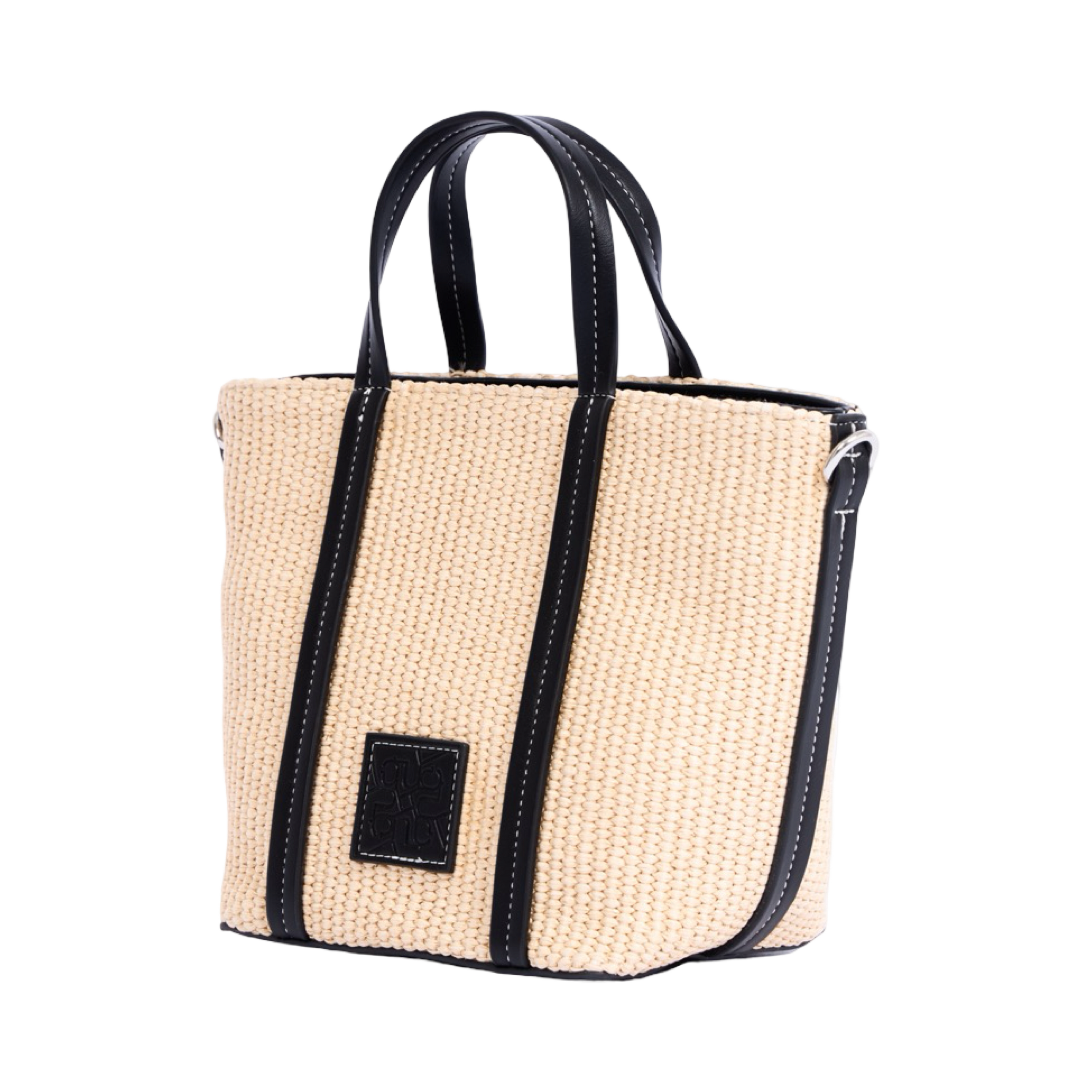 Artisan Vovage – Straw Shoulder Bag – Black