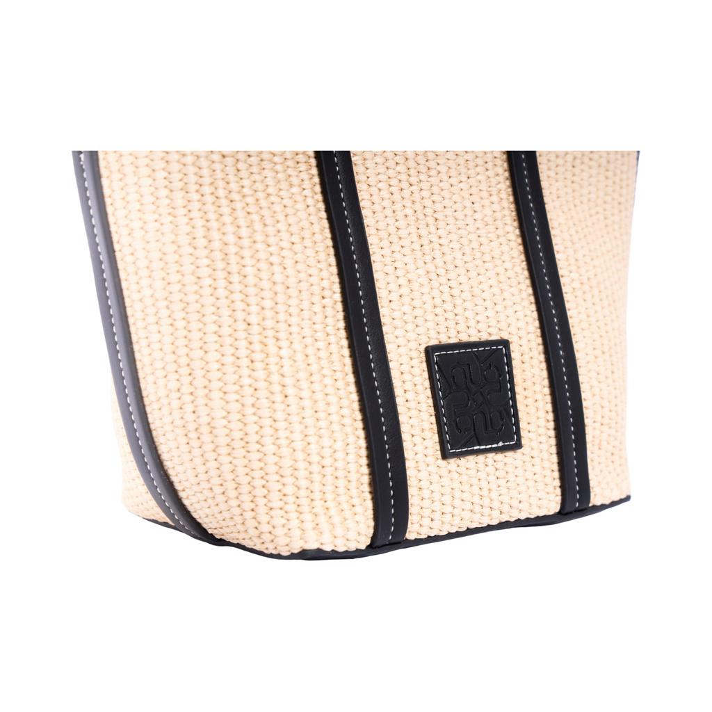 Artisan Vovage – Straw Shoulder Bag – Black