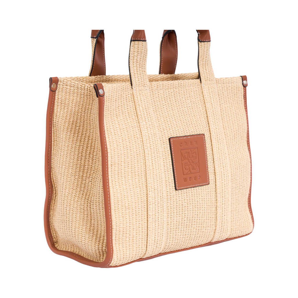Artisan Vovage – Straw Shopper Bag – Brown