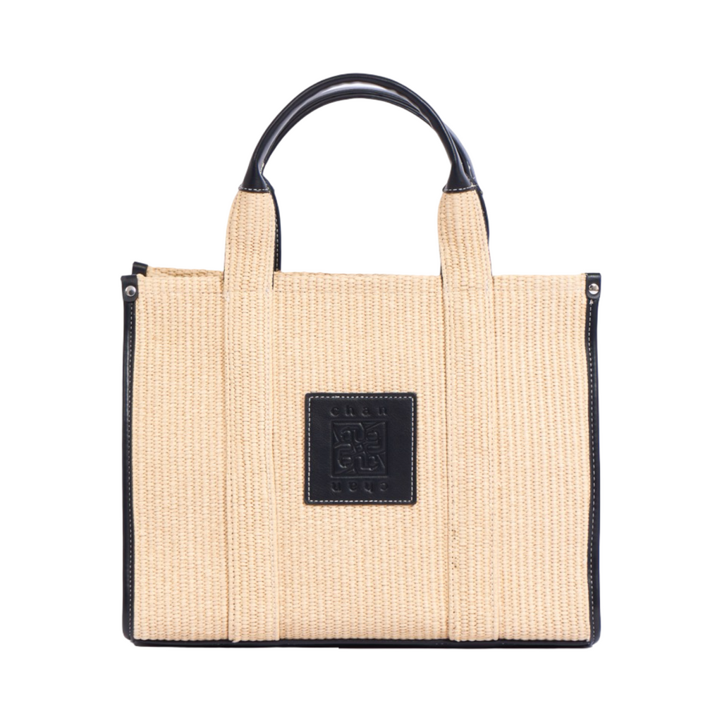 Artisan Vovage – Straw Shopper Bag – Black