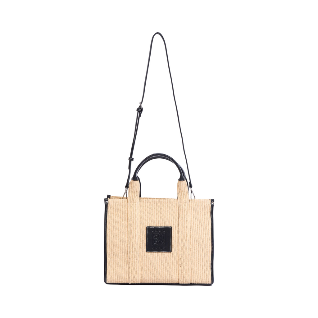 Artisan Vovage – Straw Shopper Bag – Black