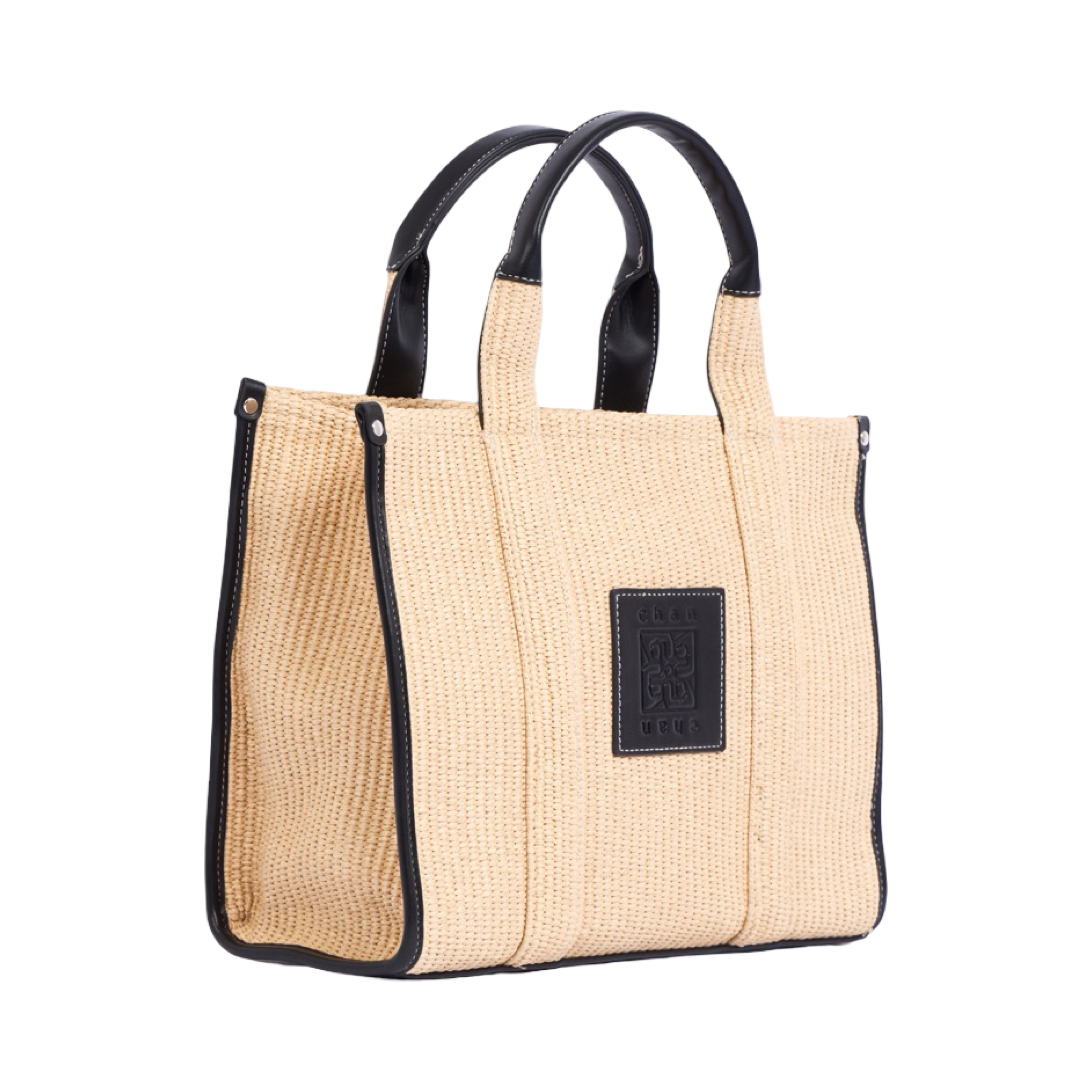Artisan Vovage – Straw Shopper Bag – Black