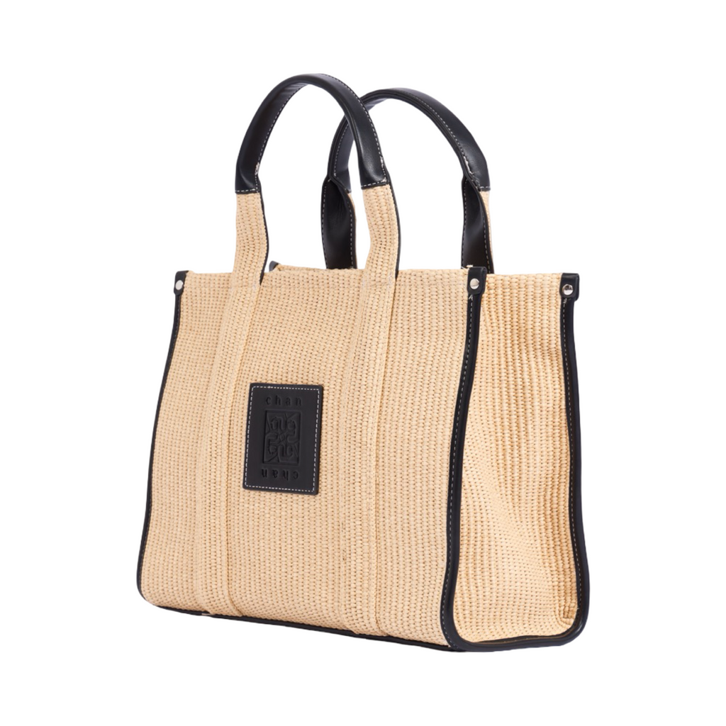 Artisan Vovage – Straw Shopper Bag – Black