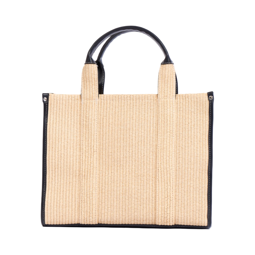 Artisan Vovage – Straw Shopper Bag – Black