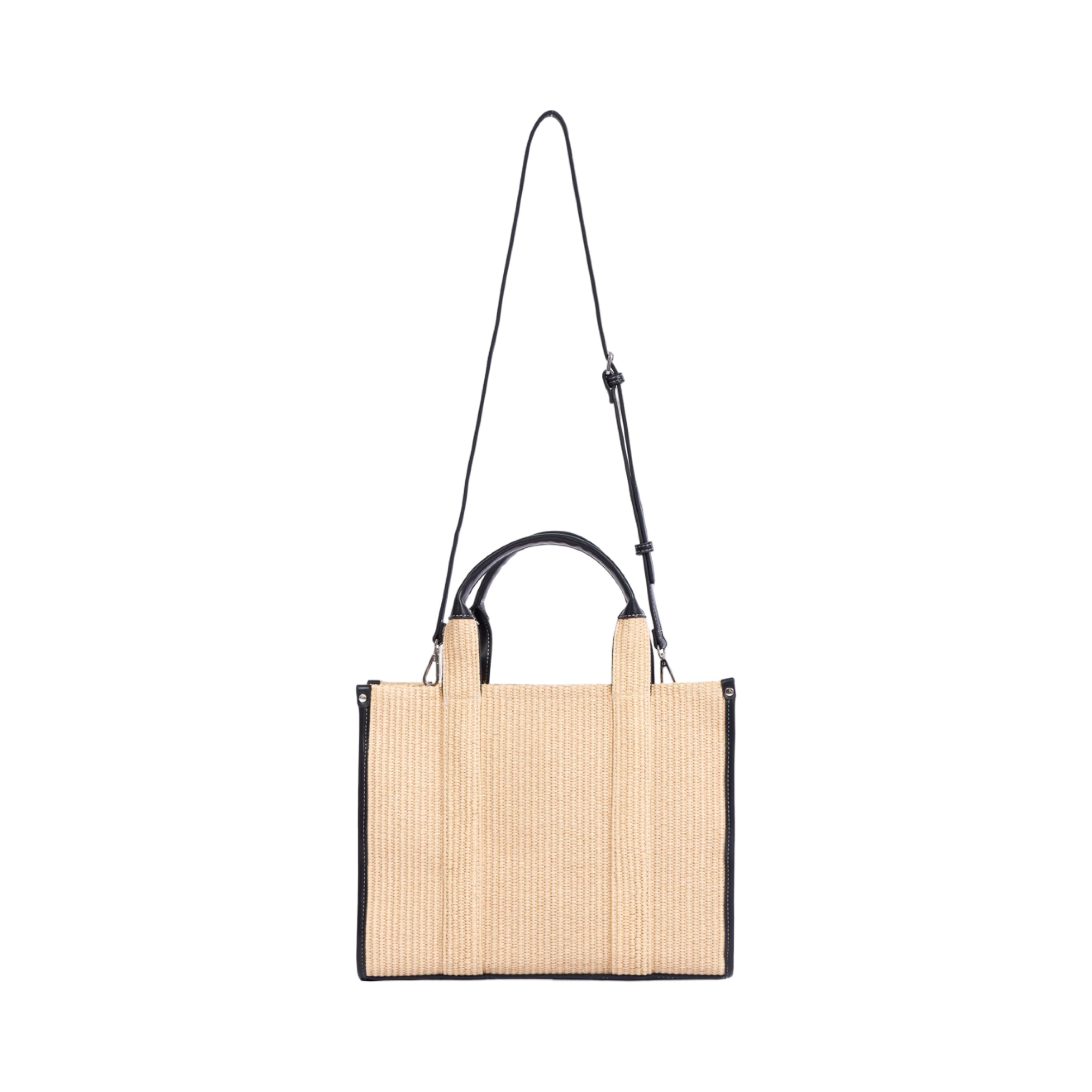 Artisan Vovage – Straw Shopper Bag – Black