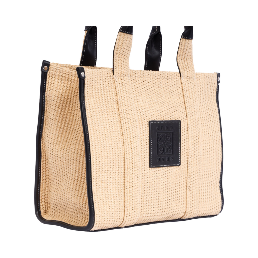 Artisan Vovage – Straw Shopper Bag – Black