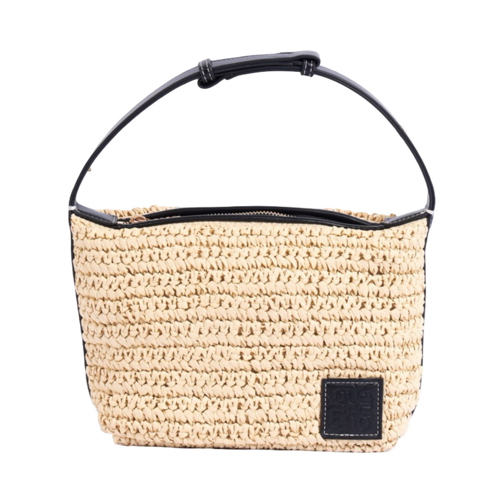 Artisan Vovage – Straw Shoulder Bag – Black