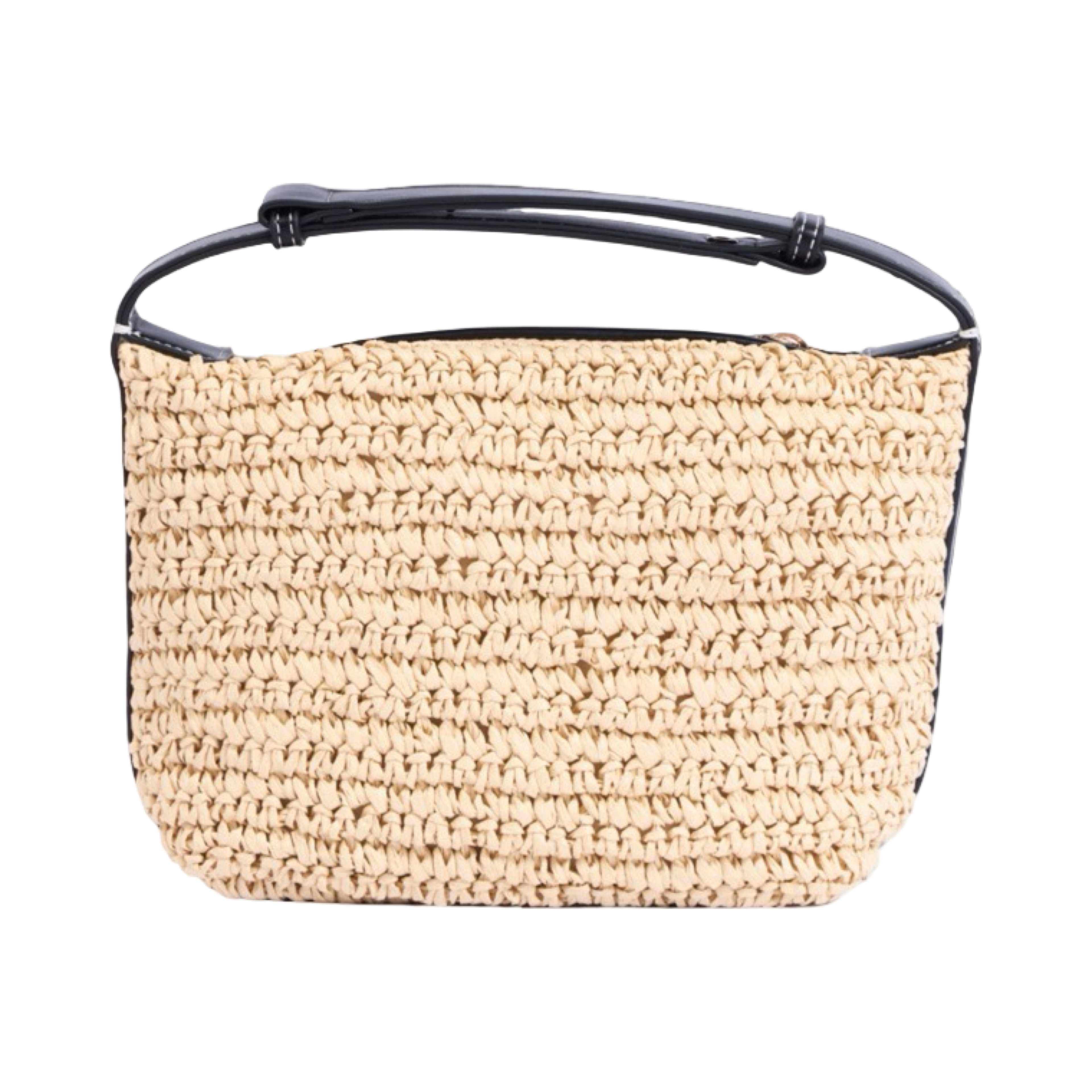 Artisan Vovage – Straw Shoulder Bag – Black